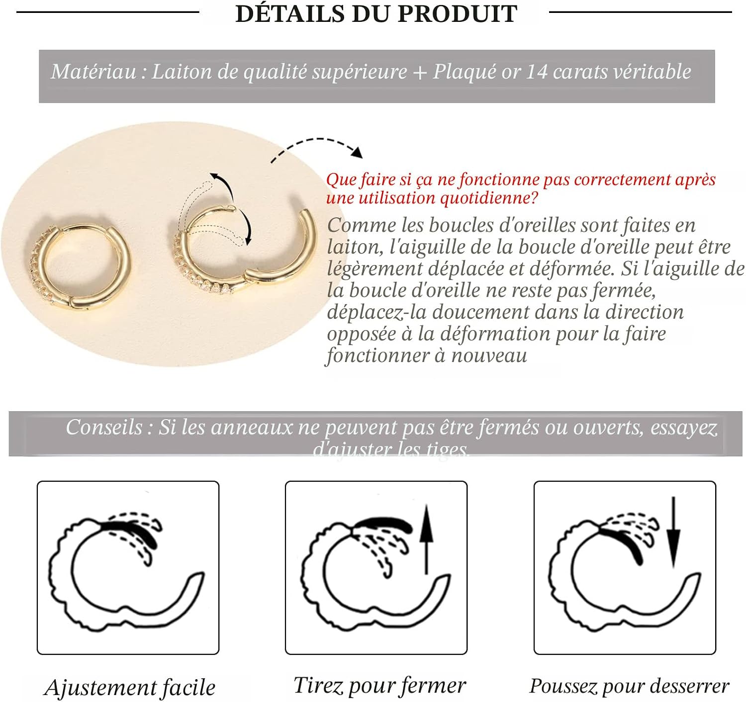 Boucles d'oreilles à tige en or 14 carats hypoallergéniques pour plusieurs piercings, petites boucles d'oreilles créoles délicates et empilables - pokemaBoucles d'oreilles à tige en or 14 carats hypoallergéniques pour plusieurs piercings, petites boucles d'oreilles créoles délicates et empilables