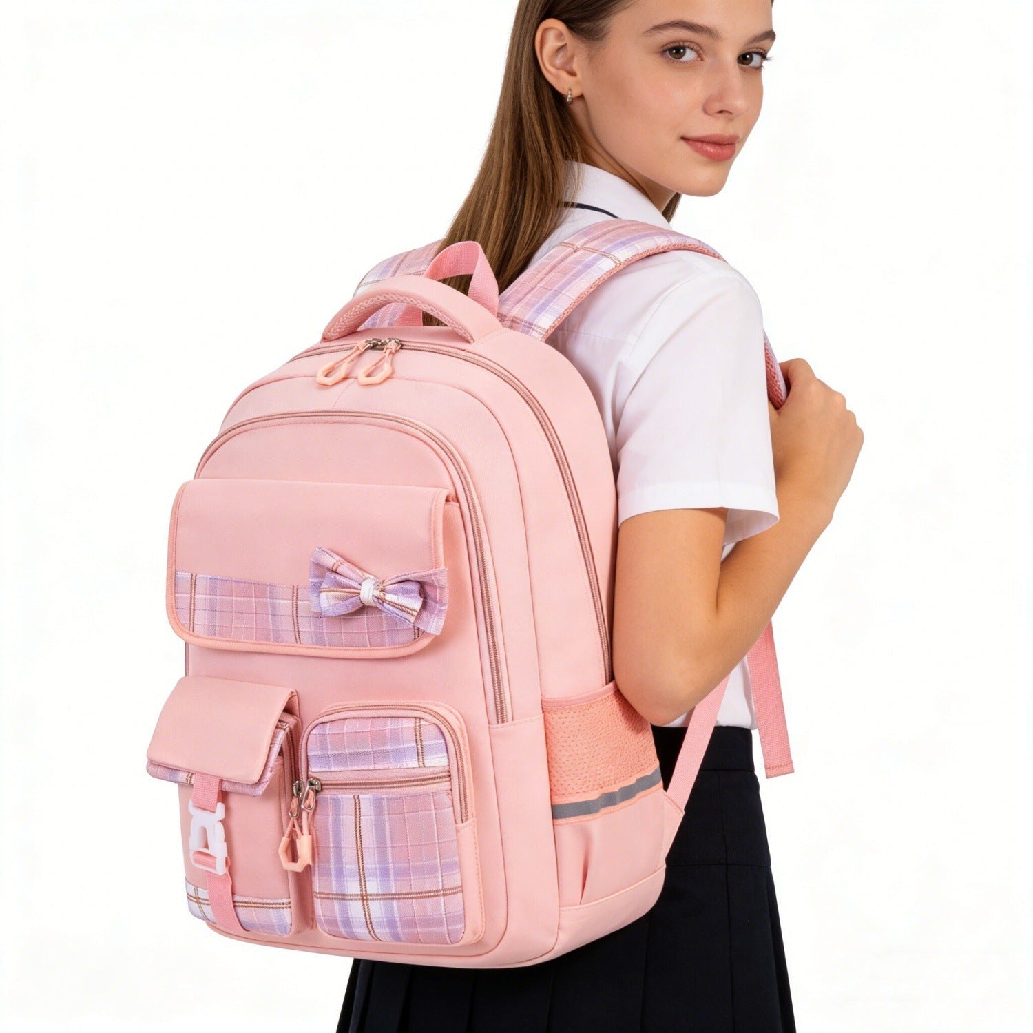 Bow Knot Large Capacity Backpack - pokemaa3713397b6087ad0157f855bec631c92