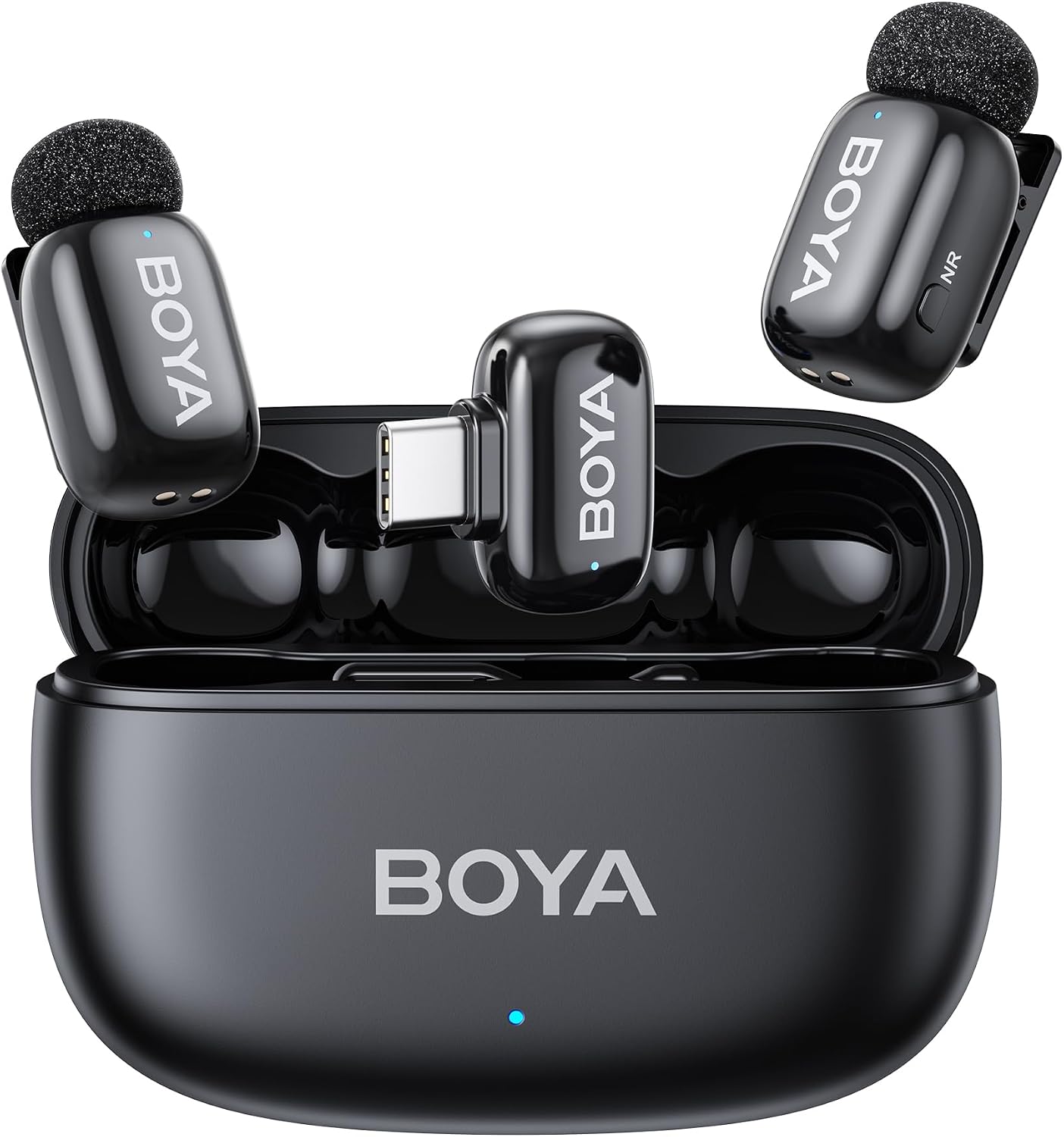 BOYA mini 2 Wireless Lavalier Microphones for iPhone 15/16/17 & Android, AI Noise Cancellation, App Control, 30H Battery Life with Charging Case, Lapel Microphone Wireless for Video Recording Vlogging - pokemaBOYA mini 2 Wireless Lavalier Microphones for iPhone 15/16/17 & Android, AI Noise Cancellation, App Control, 30H Battery Life with Charging Case, Lapel Microphone Wireless for Video Recording Vlogging