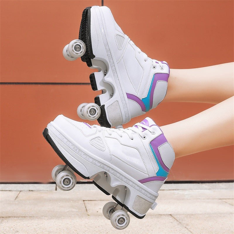 Boys And Girls Double Wheel Row Sneakers Can Be Put Away - pokema69655eca66f2e08dc343bffc1c6c992c