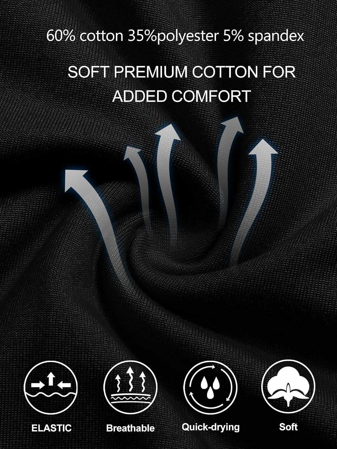 Boyzn Men's 3, 4 or 5 Pack Cotton T-Shirts, Short Sleeve Crewneck Sport Tees, Cotton Gym Workout Running Shirts for Men - pokemaBoyzn Men's 3, 4 or 5 Pack Cotton T-Shirts, Short Sleeve Crewneck Sport Tees, Cotton Gym Workout Running Shirts for Men