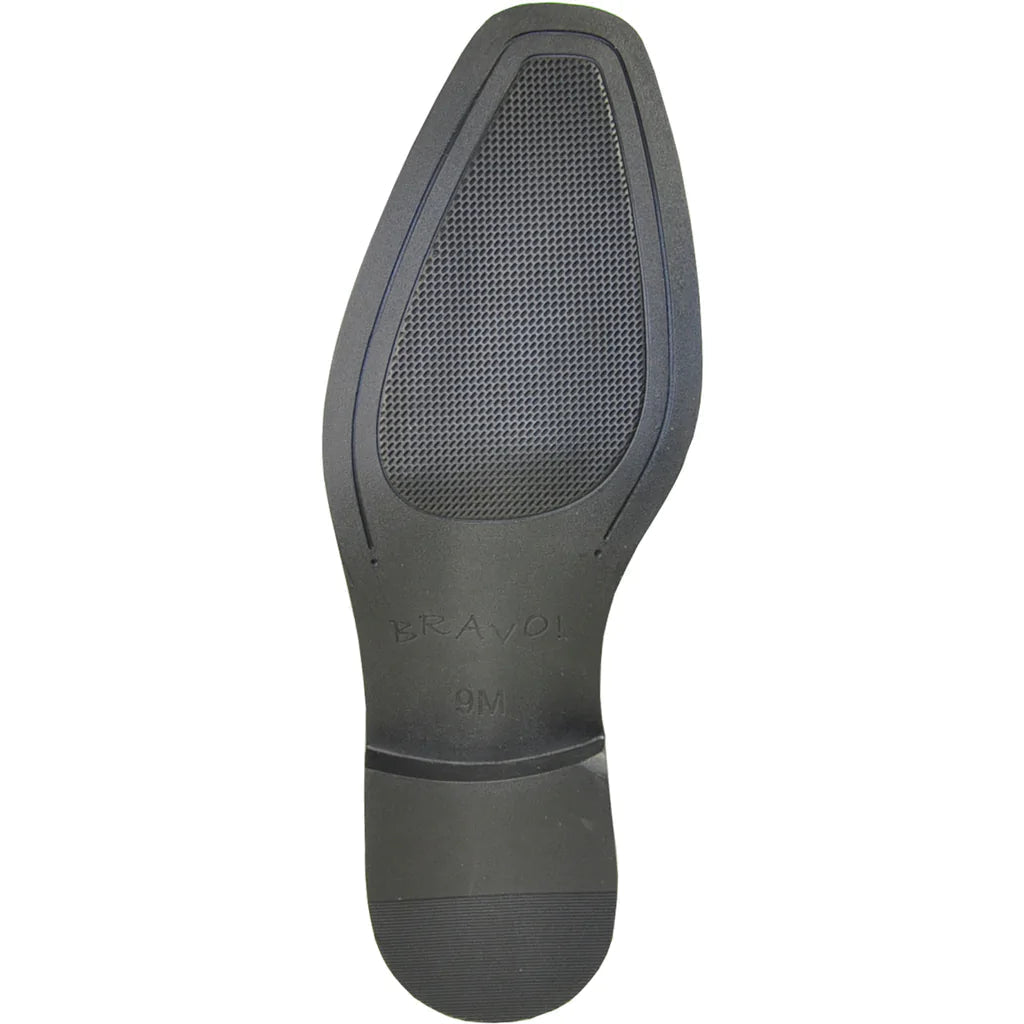 BRAVO Men Dress Shoe KING-3 Wingtip Oxford Shoe Black - pokemaBRAVO Men Dress Shoe KING-3 Wingtip Oxford Shoe Black