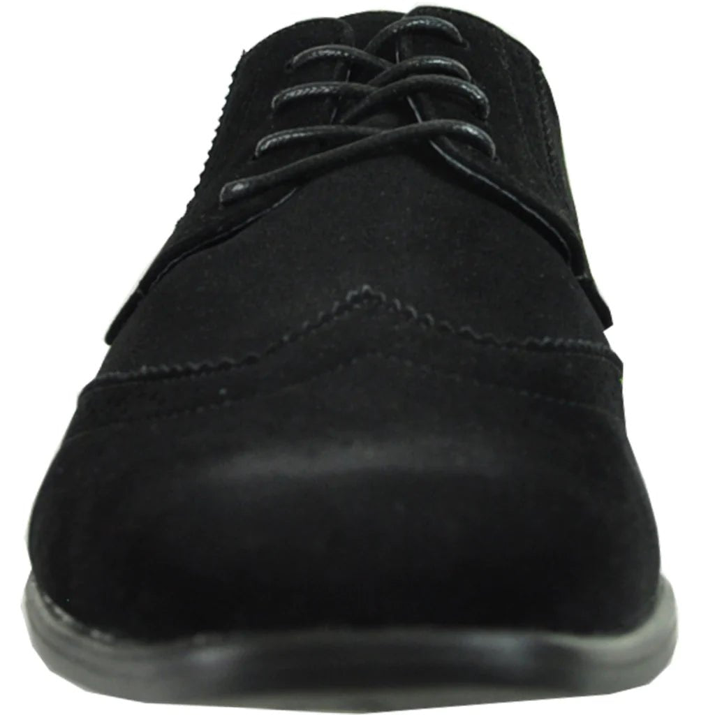 BRAVO Men Dress Shoe KING-3 Wingtip Oxford Shoe Black - pokemaBRAVO Men Dress Shoe KING-3 Wingtip Oxford Shoe Black