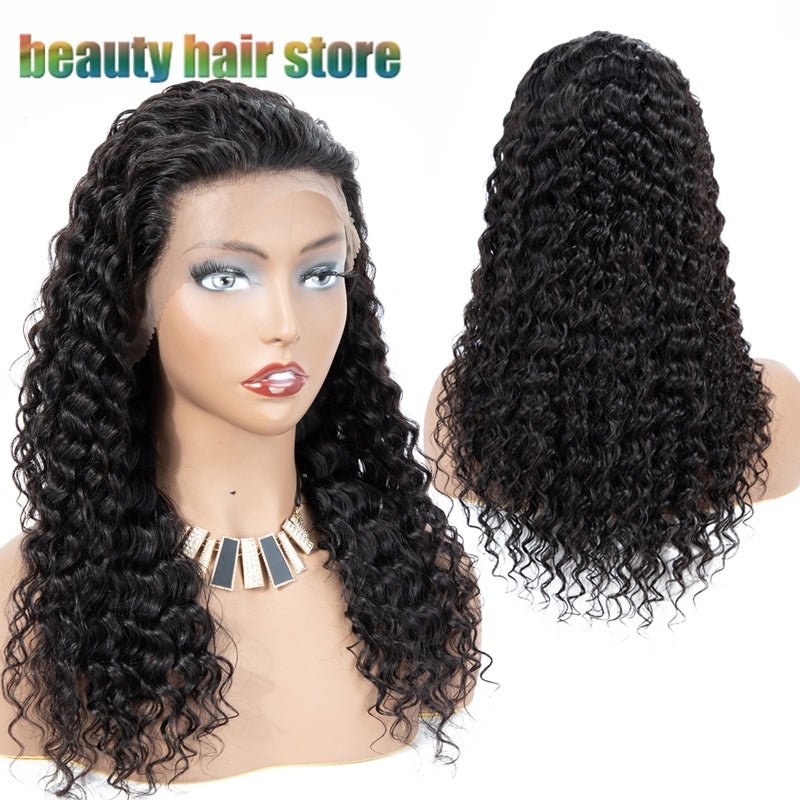 Brazilian Kinky Curly Lace Front Human Hair Wigs - pokema61e2accb408070af19c77cf5fd16b7d2