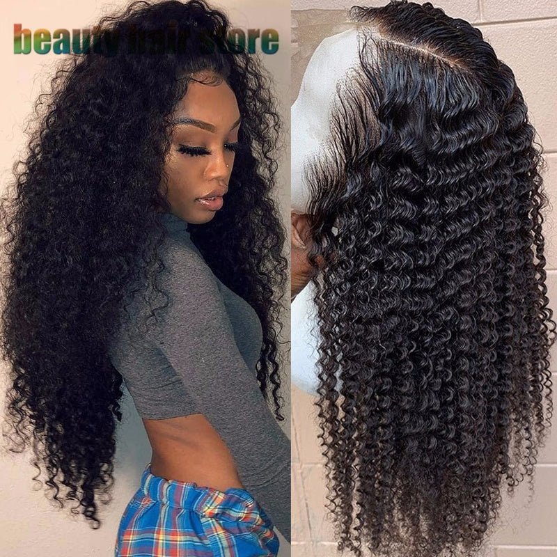 Brazilian Kinky Curly Lace Front Human Hair Wigs - pokema9f5203f87fbf1514f478653b7aca13a1