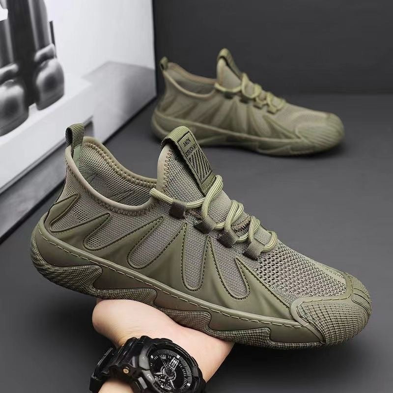 Breathable Mesh Sports Shoes Casual Lace-up Sneakers Men Non-slip Shoes - pokema5393996110f6eb347656e0b26818e831