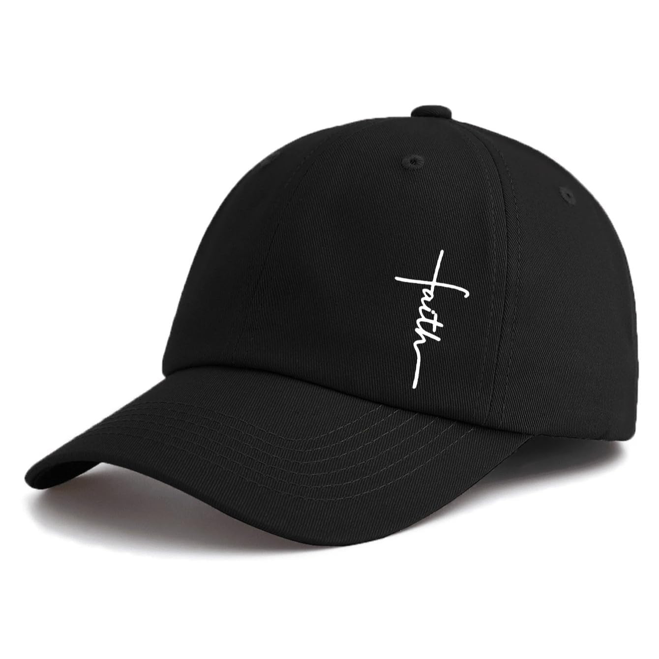 Casquette de baseball imprimée Faith, taille réglable, casquette légère de protection solaire, adaptée pour les sports de plein air quotidiens - pokemaCasquette de baseball imprimée Faith, taille réglable, casquette légère de protection solaire, adaptée pour les sports de plein air quotidiens