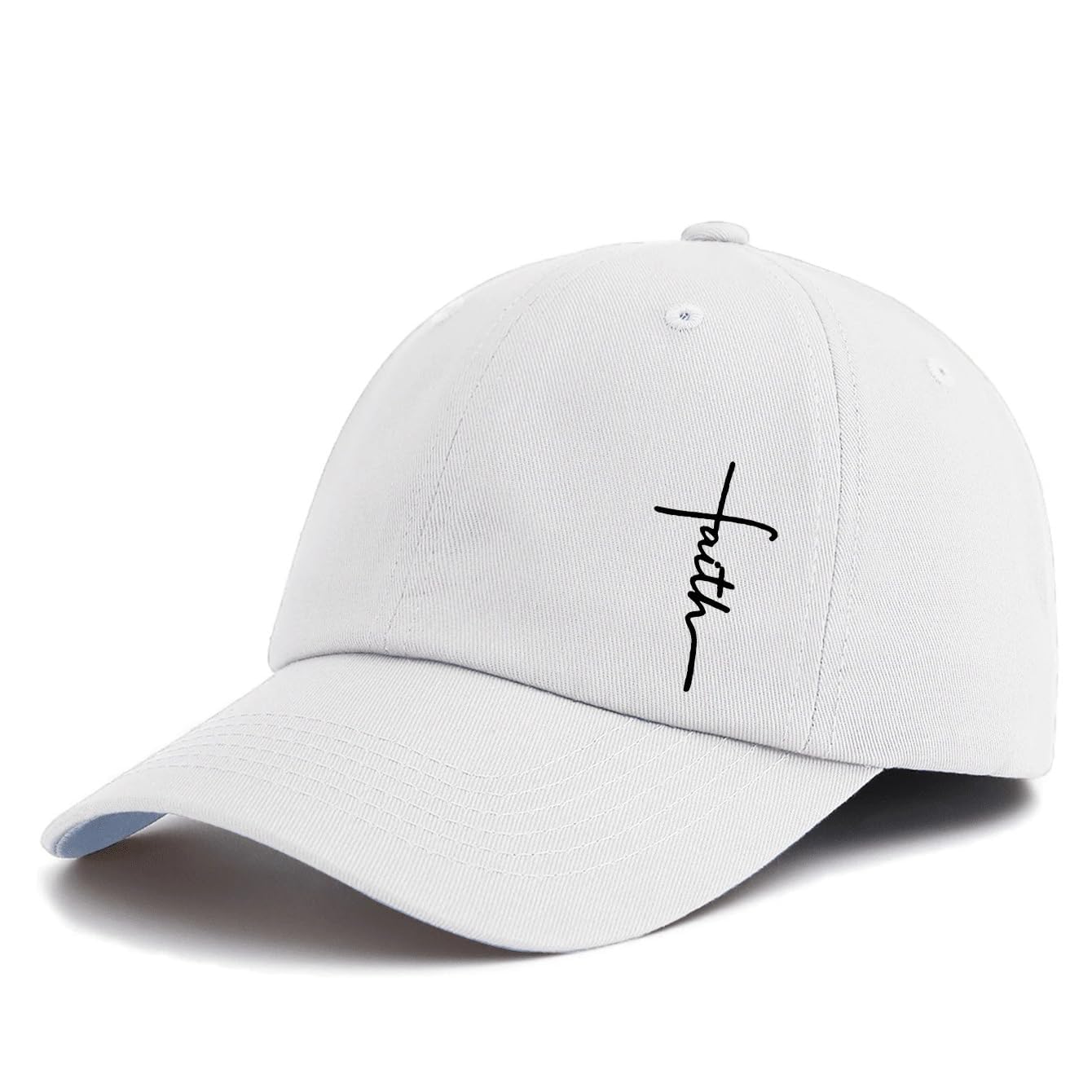 Casquette de baseball imprimée Faith, taille réglable, casquette légère de protection solaire, adaptée pour les sports de plein air quotidiens - pokemaCasquette de baseball imprimée Faith, taille réglable, casquette légère de protection solaire, adaptée pour les sports de plein air quotidiens