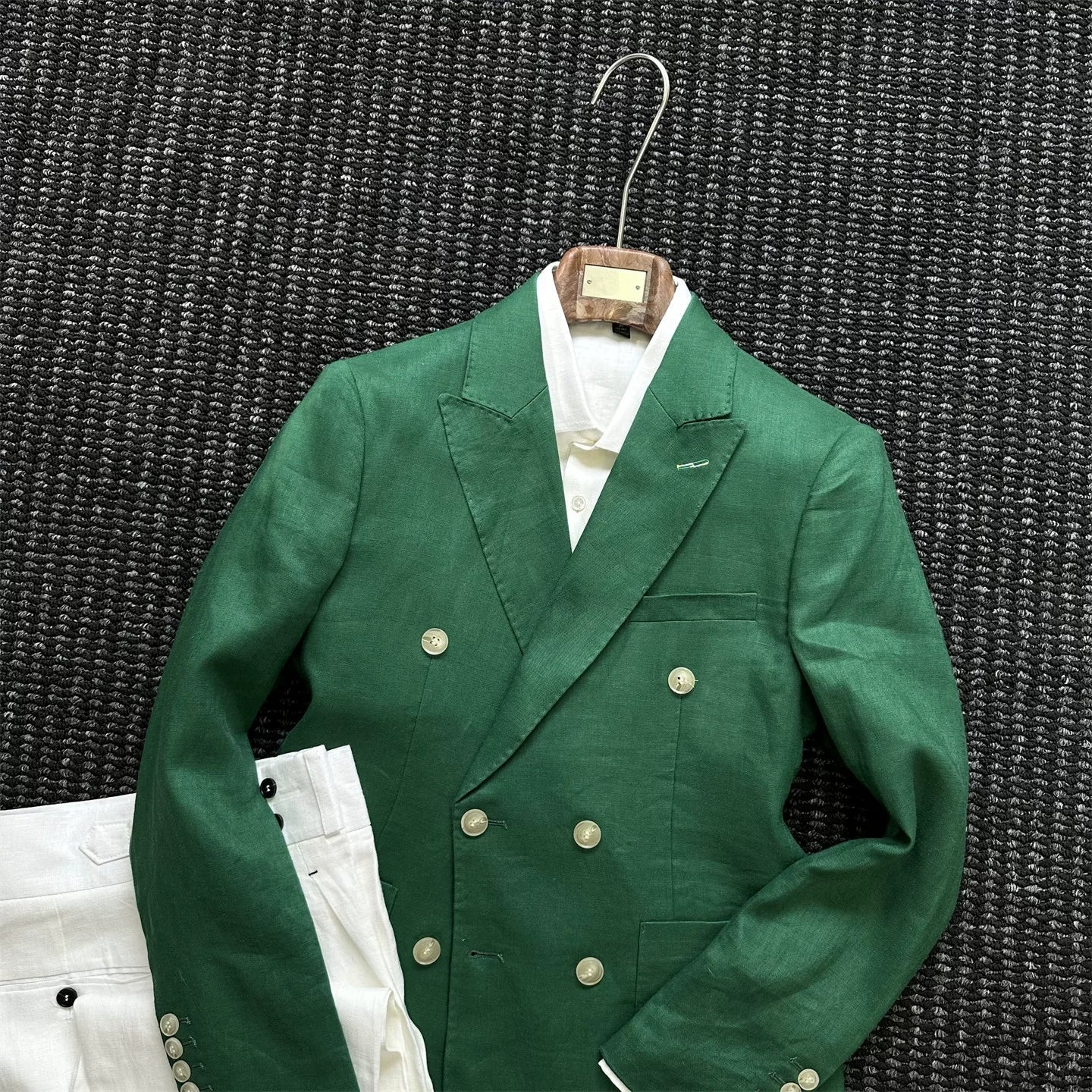 Casual British-style Semi-lined Slim-fit Suit - pokema96d76b0088e37b03bdc0ac26086bb44b