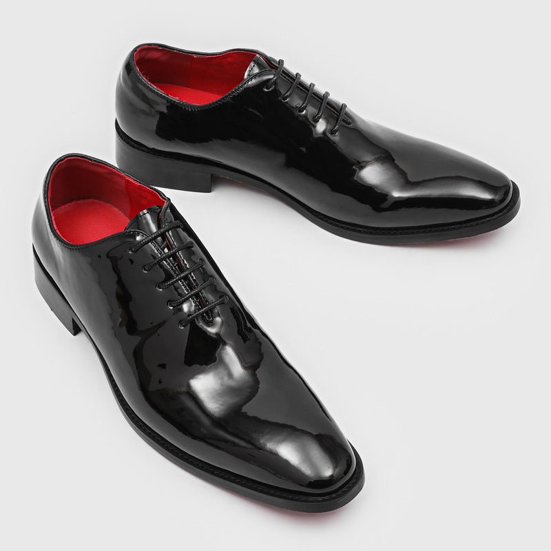 Casual Commuter Formal Red-soled Glossy British-style Business Shoes - pokemae8001af16d9d309a6f5862c3bdcbc86c