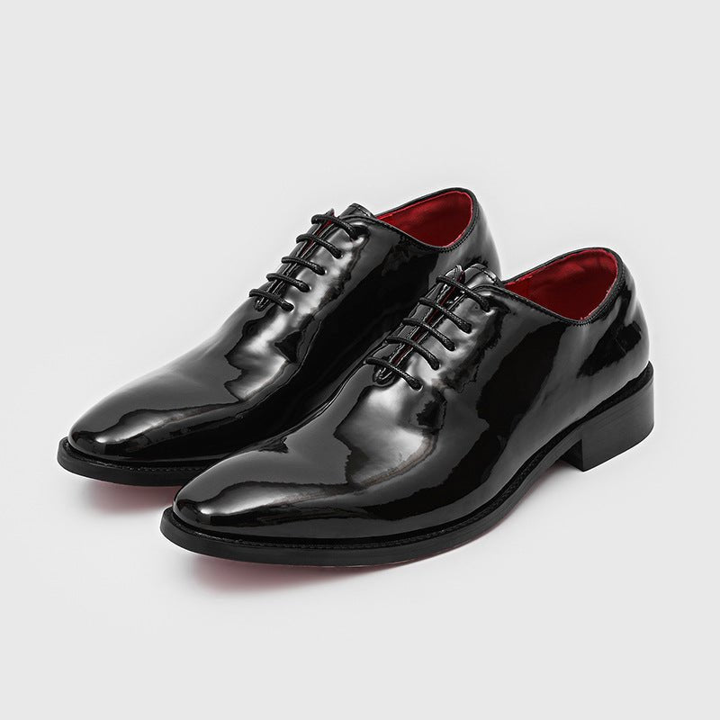 Casual Commuter Formal Red-soled Glossy British-style Business Shoes - pokemad81594248f054e019126f4a71b86dfe8