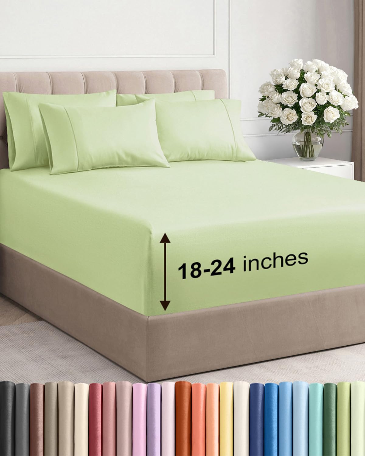 CGK Unlimited, Draps de poche extra profonds – Pochettes de 53,3 cm de profondeur - pokemaCGK Unlimited, Draps de poche extra profonds – Pochettes de 53,3 cm de profondeur