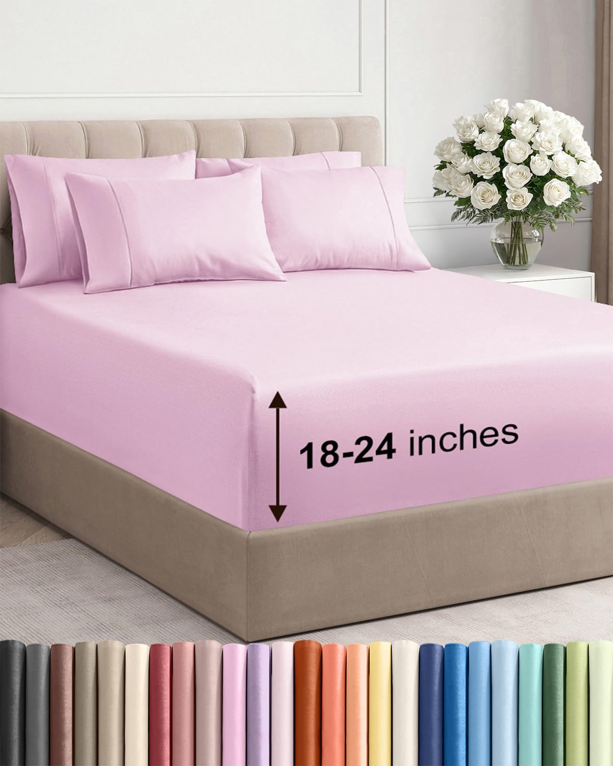 CGK Unlimited, Draps de poche extra profonds – Pochettes de 53,3 cm de profondeur - pokemaCGK Unlimited, Draps de poche extra profonds – Pochettes de 53,3 cm de profondeur