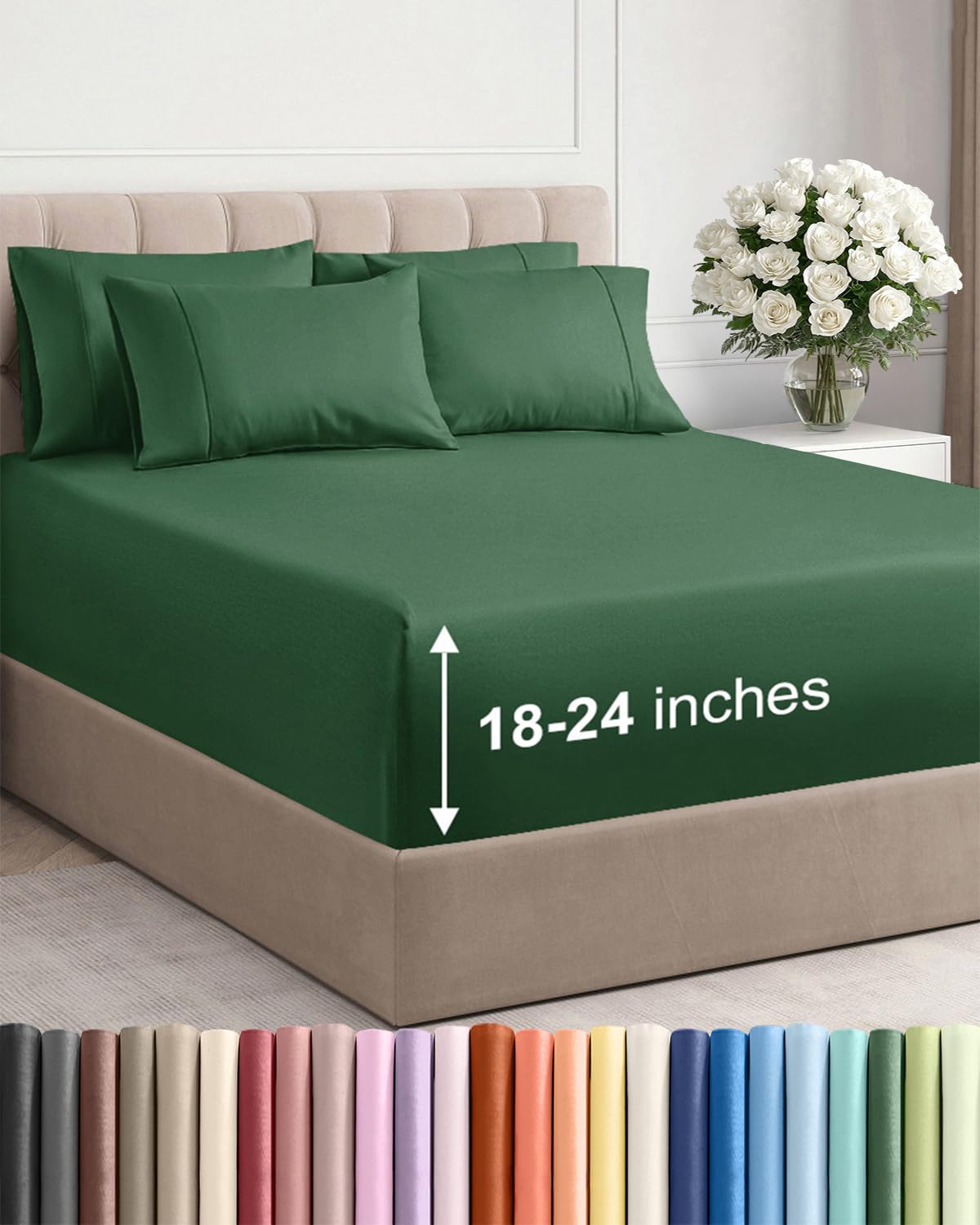 CGK Unlimited, Draps de poche extra profonds – Pochettes de 53,3 cm de profondeur - pokemaCGK Unlimited, Draps de poche extra profonds – Pochettes de 53,3 cm de profondeur