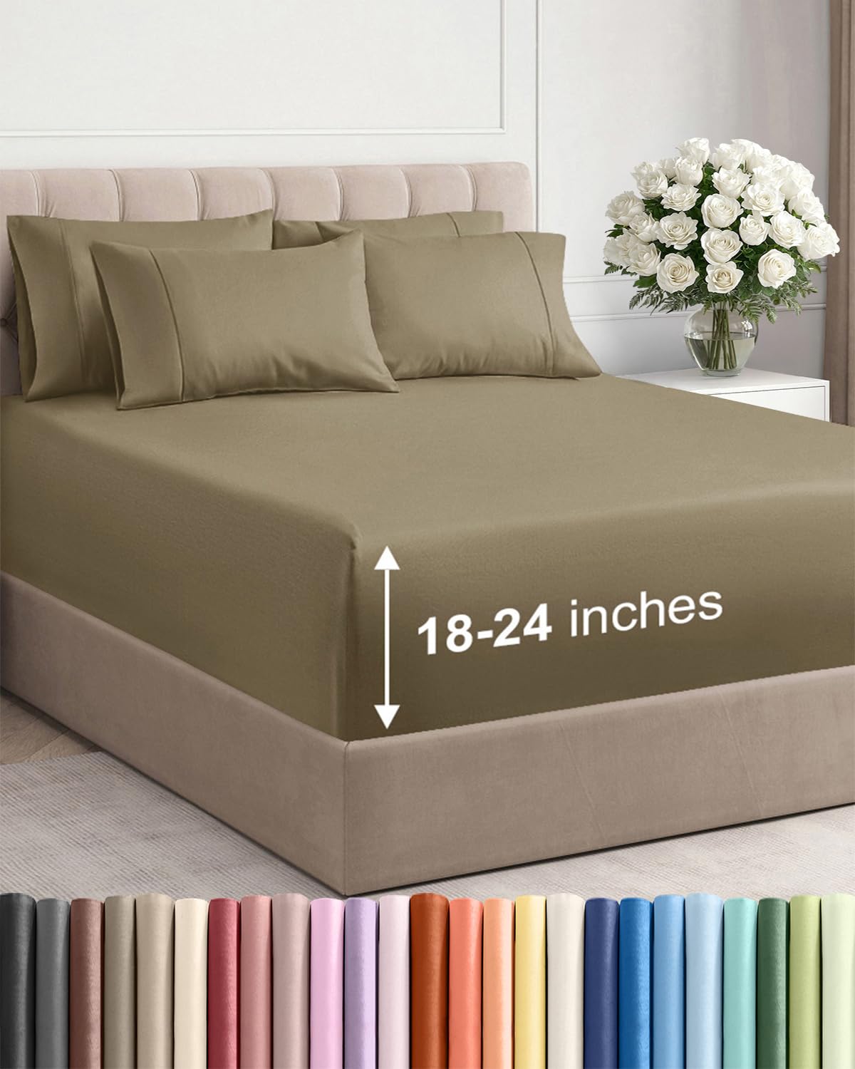 CGK Unlimited, Draps de poche extra profonds – Pochettes de 53,3 cm de profondeur - pokemaCGK Unlimited, Draps de poche extra profonds – Pochettes de 53,3 cm de profondeur