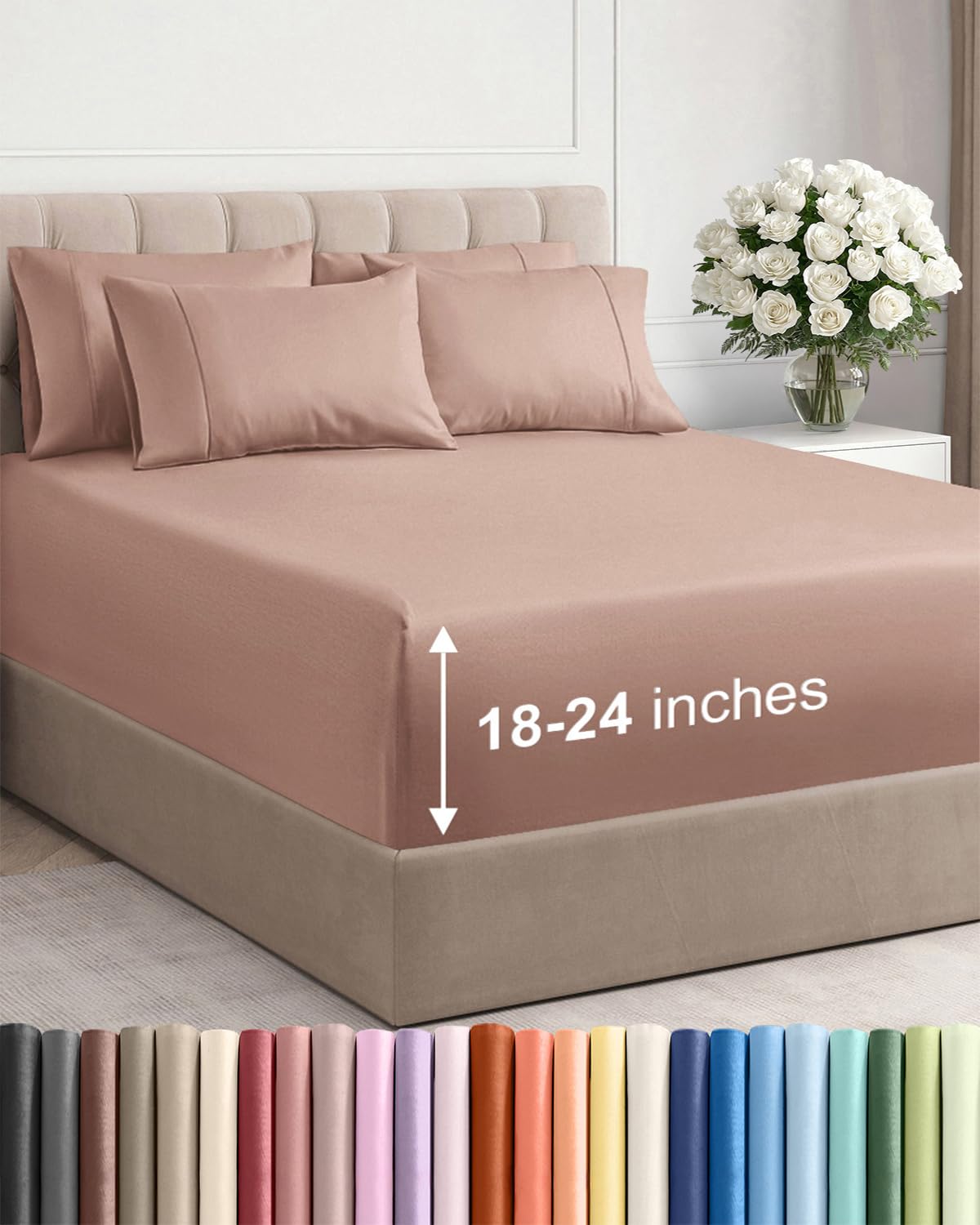 CGK Unlimited, Draps de poche extra profonds – Pochettes de 53,3 cm de profondeur - pokemaCGK Unlimited, Draps de poche extra profonds – Pochettes de 53,3 cm de profondeur