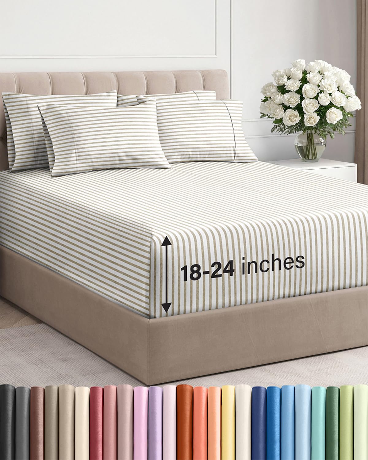 CGK Unlimited, Draps de poche extra profonds – Pochettes de 53,3 cm de profondeur - pokemaCGK Unlimited, Draps de poche extra profonds – Pochettes de 53,3 cm de profondeur