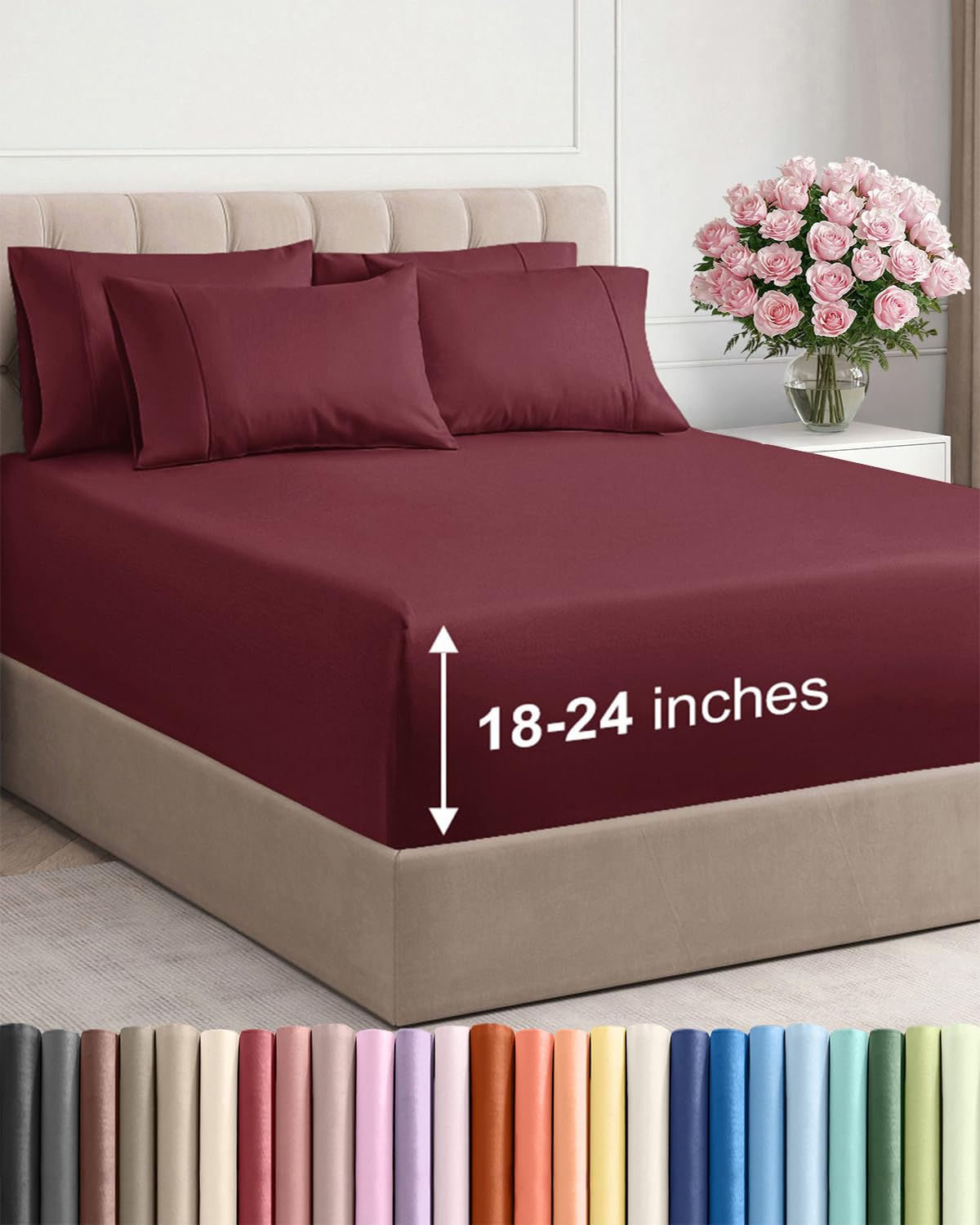 CGK Unlimited, Draps de poche extra profonds – Pochettes de 53,3 cm de profondeur - pokemaCGK Unlimited, Draps de poche extra profonds – Pochettes de 53,3 cm de profondeur
