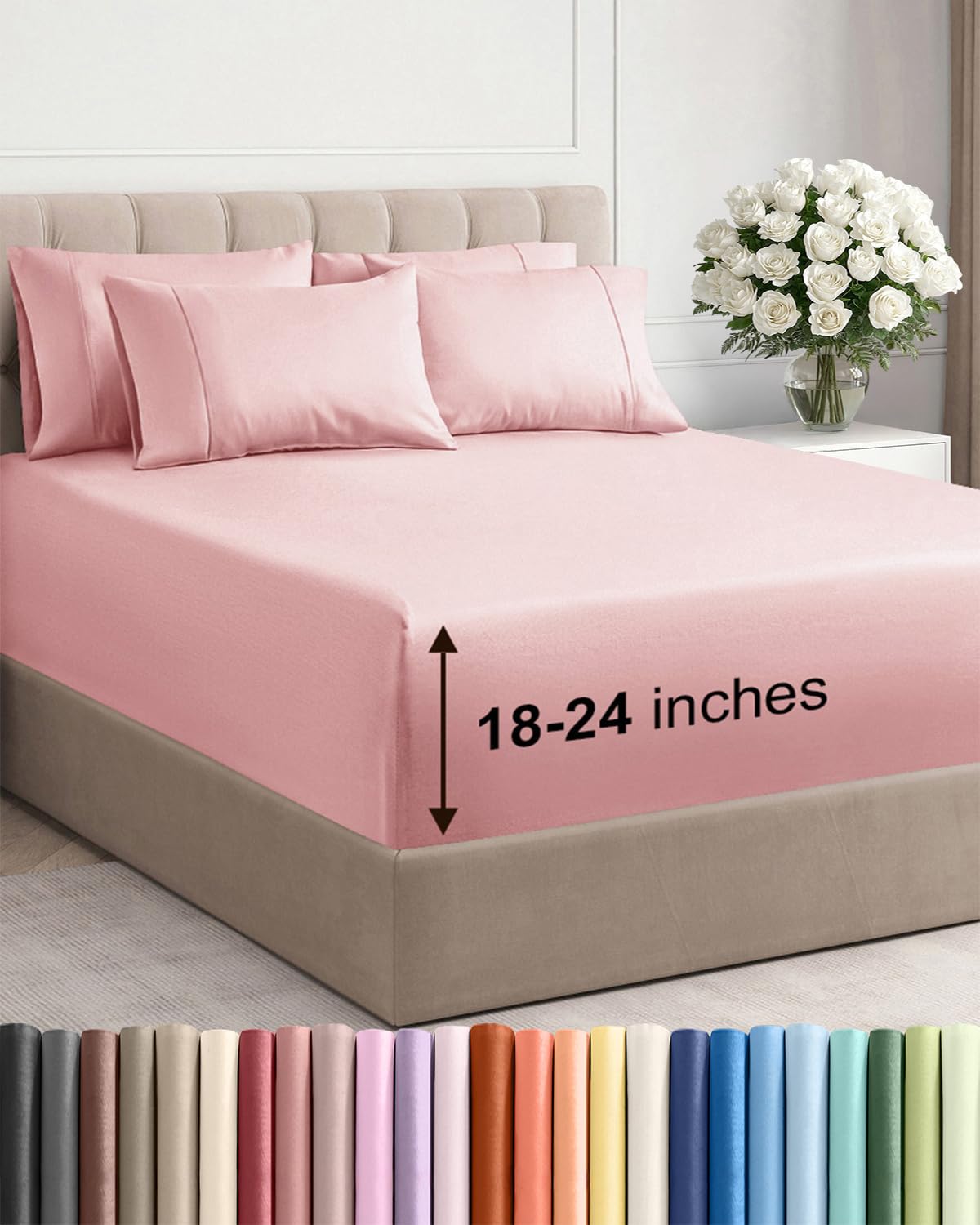CGK Unlimited, Draps de poche extra profonds – Pochettes de 53,3 cm de profondeur - pokemaCGK Unlimited, Draps de poche extra profonds – Pochettes de 53,3 cm de profondeur