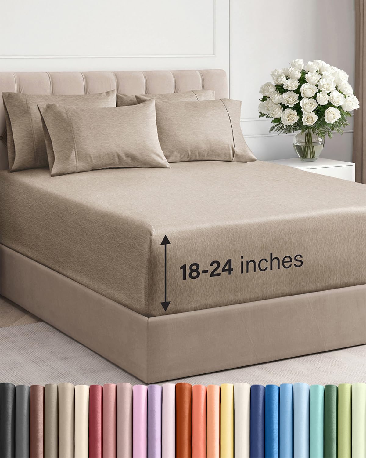 CGK Unlimited, Draps de poche extra profonds – Pochettes de 53,3 cm de profondeur - pokemaCGK Unlimited, Draps de poche extra profonds – Pochettes de 53,3 cm de profondeur