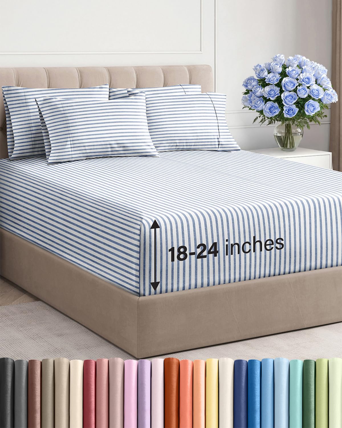 CGK Unlimited, Draps de poche extra profonds – Pochettes de 53,3 cm de profondeur - pokemaCGK Unlimited, Draps de poche extra profonds – Pochettes de 53,3 cm de profondeur