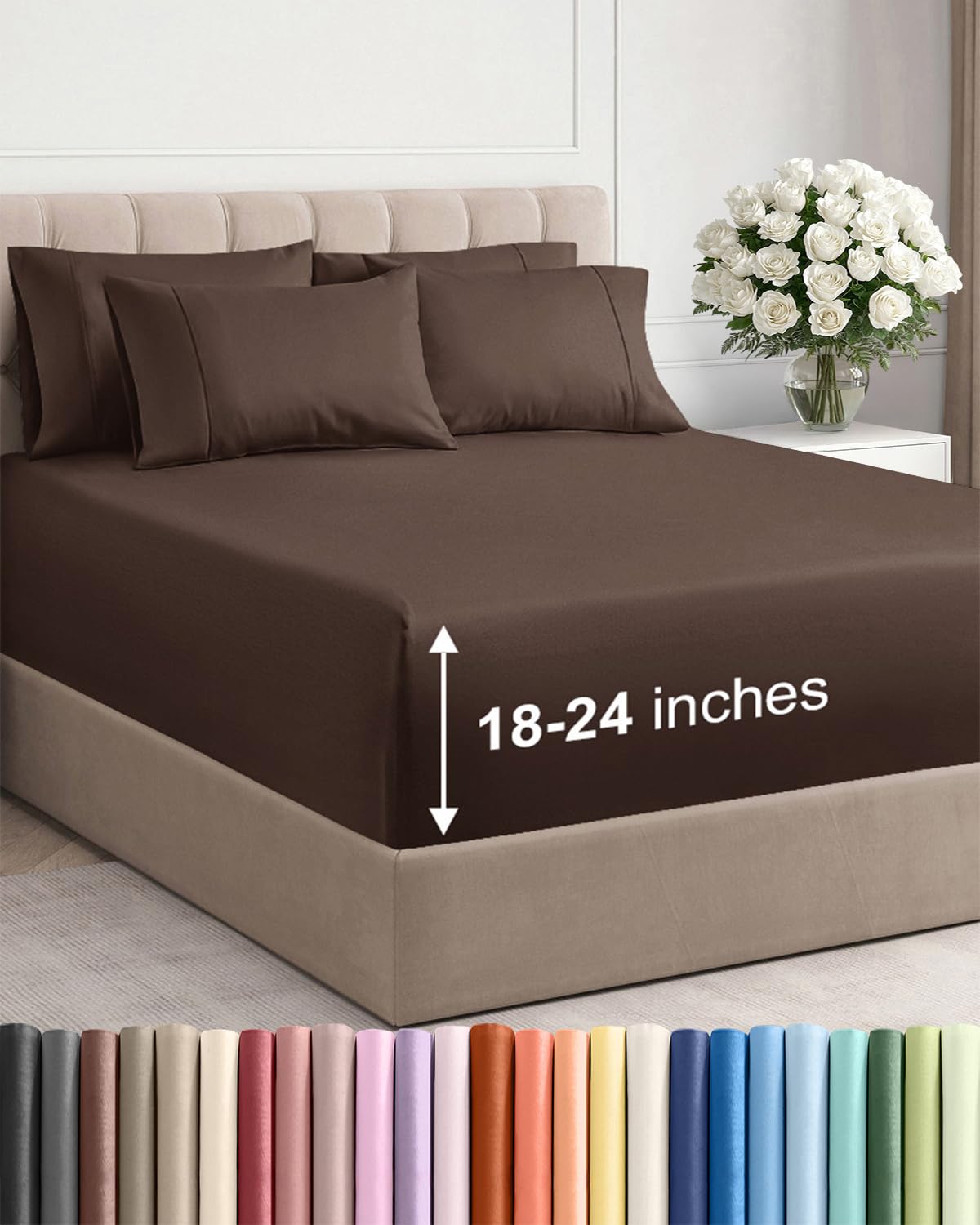 CGK Unlimited, Draps de poche extra profonds – Pochettes de 53,3 cm de profondeur - pokemaCGK Unlimited, Draps de poche extra profonds – Pochettes de 53,3 cm de profondeur
