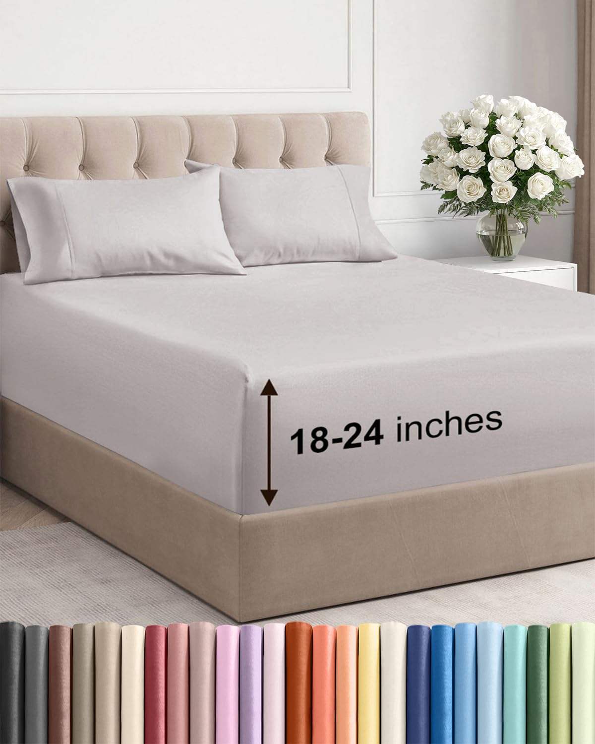 CGK Unlimited, Draps de poche extra profonds – Pochettes de 53,3 cm de profondeur - pokemaCGK Unlimited, Draps de poche extra profonds – Pochettes de 53,3 cm de profondeur