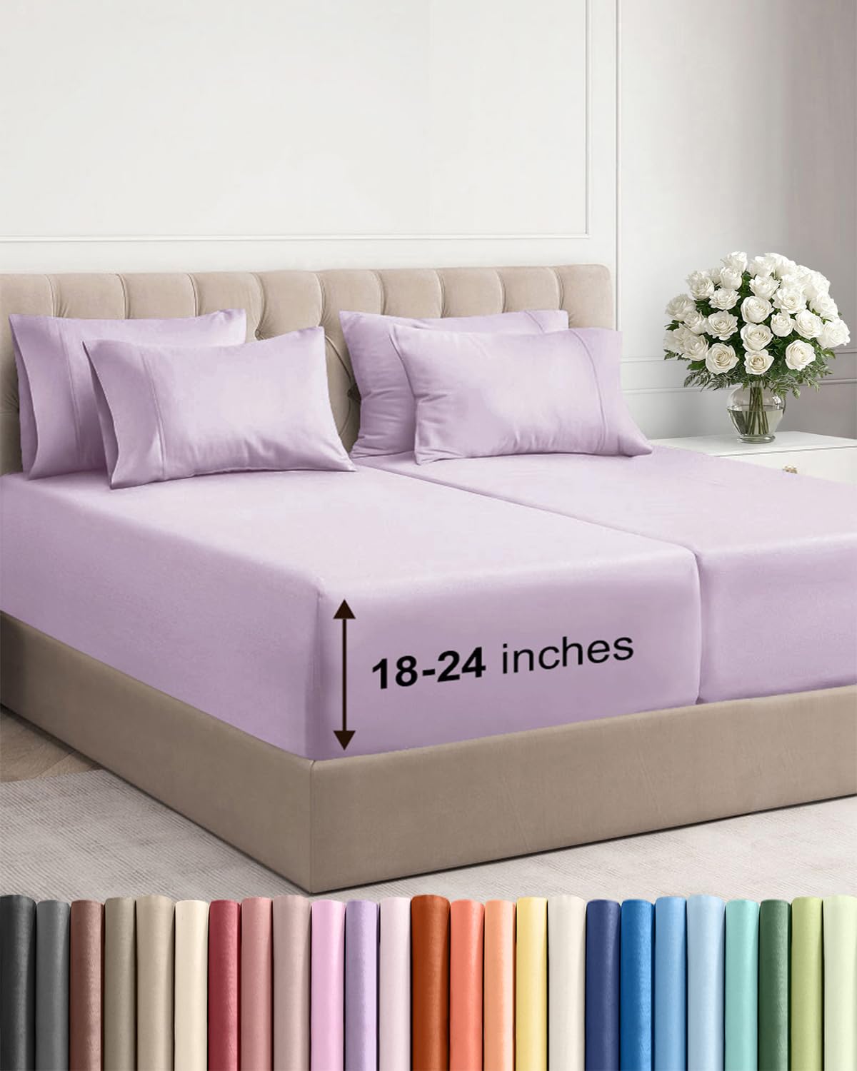 CGK Unlimited, Draps de poche extra profonds – Pochettes de 53,3 cm de profondeur - pokemaCGK Unlimited, Draps de poche extra profonds – Pochettes de 53,3 cm de profondeur
