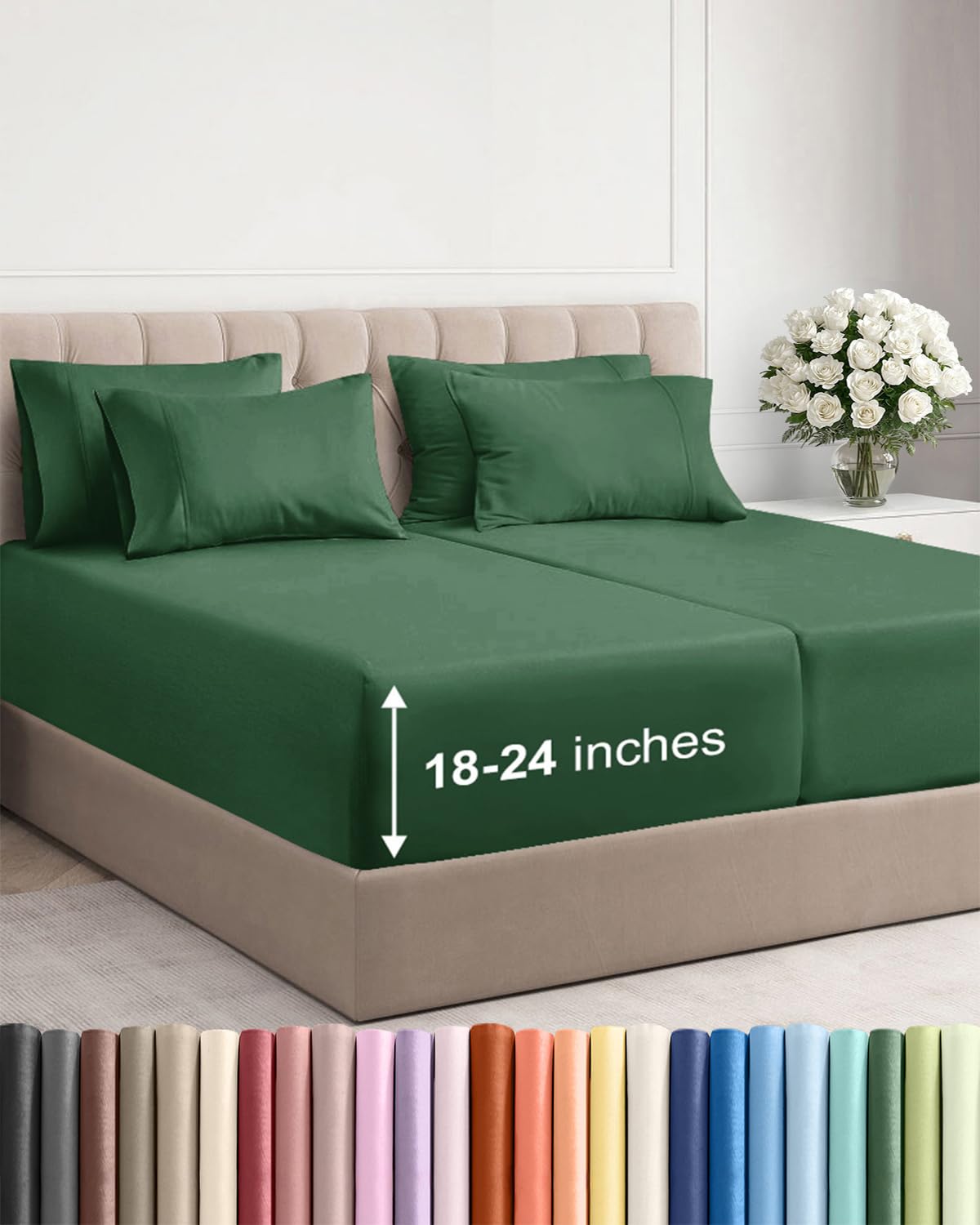 CGK Unlimited, Draps de poche extra profonds – Pochettes de 53,3 cm de profondeur - pokemaCGK Unlimited, Draps de poche extra profonds – Pochettes de 53,3 cm de profondeur