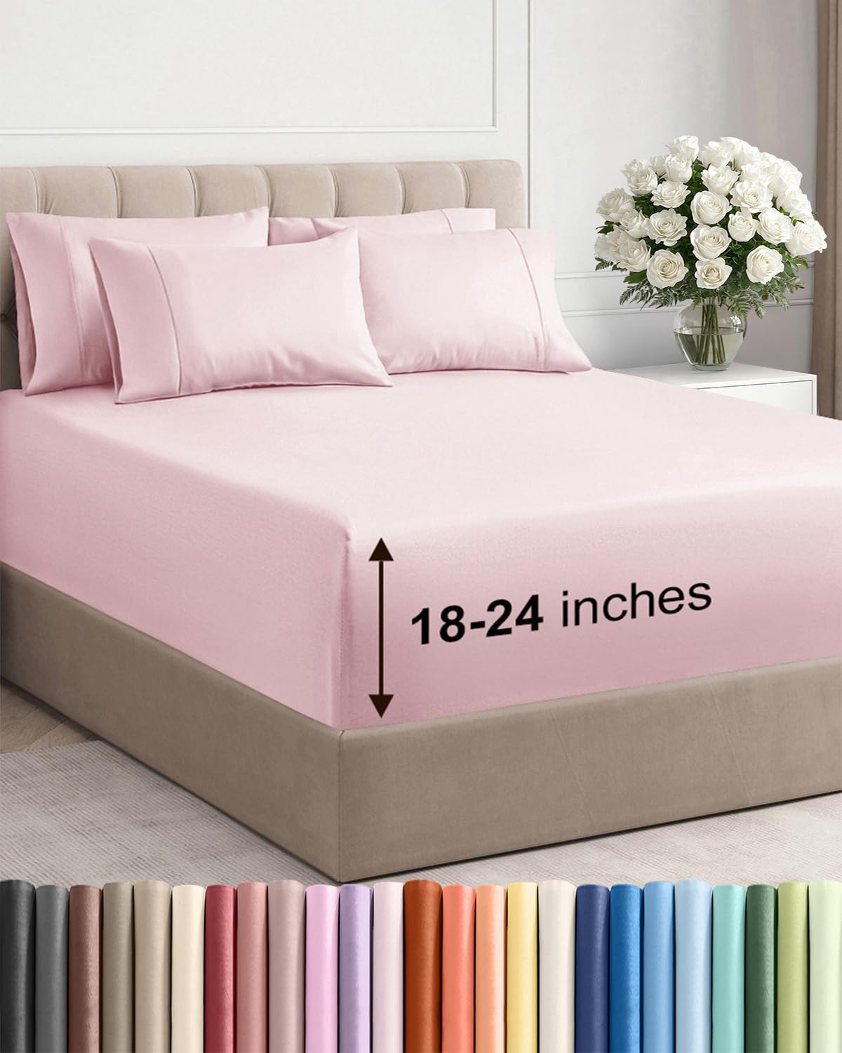 CGK Unlimited, Draps de poche extra profonds – Pochettes de 53,3 cm de profondeur - pokemaCGK Unlimited, Draps de poche extra profonds – Pochettes de 53,3 cm de profondeur