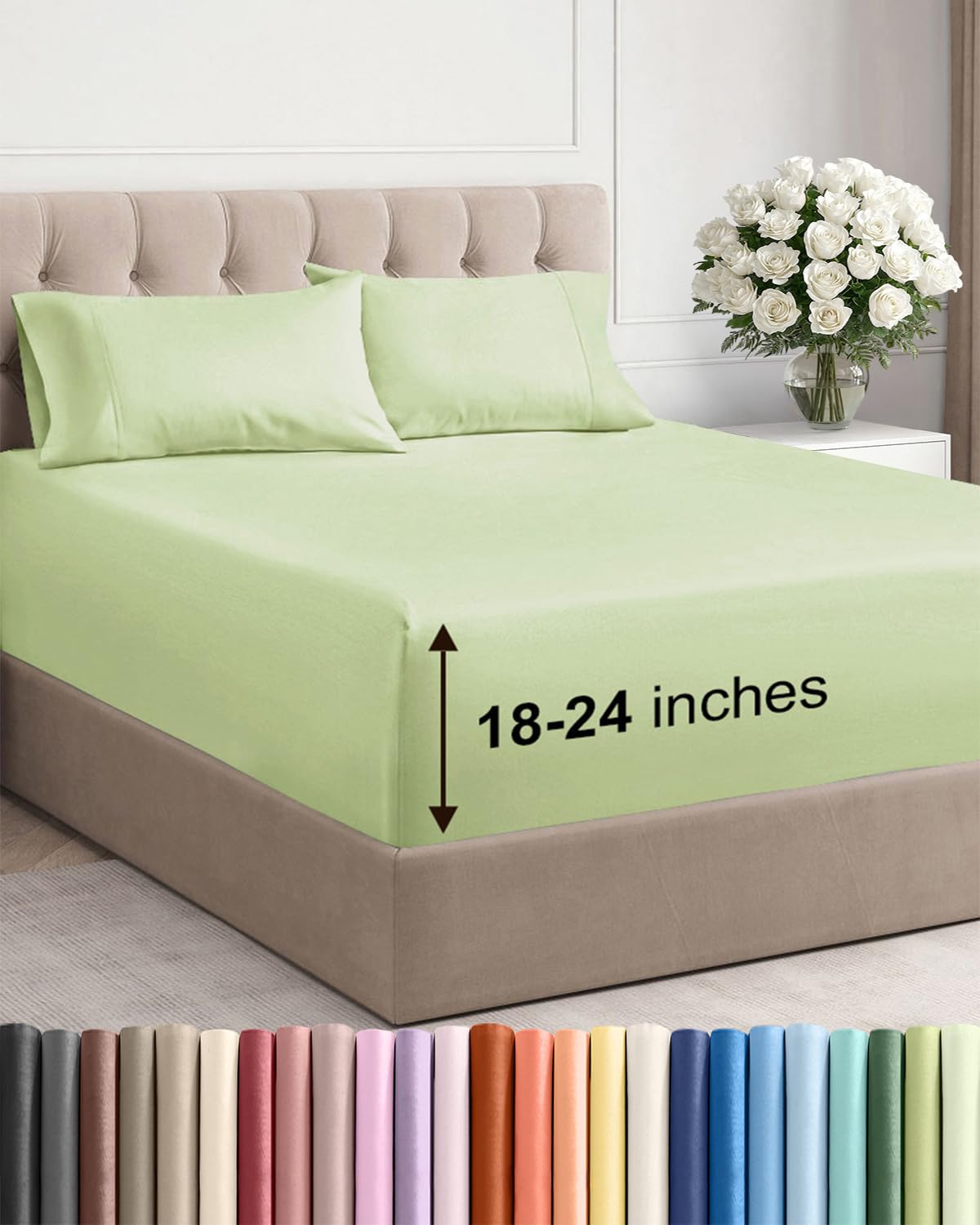 CGK Unlimited, Draps de poche extra profonds – Pochettes de 53,3 cm de profondeur - pokemaCGK Unlimited, Draps de poche extra profonds – Pochettes de 53,3 cm de profondeur
