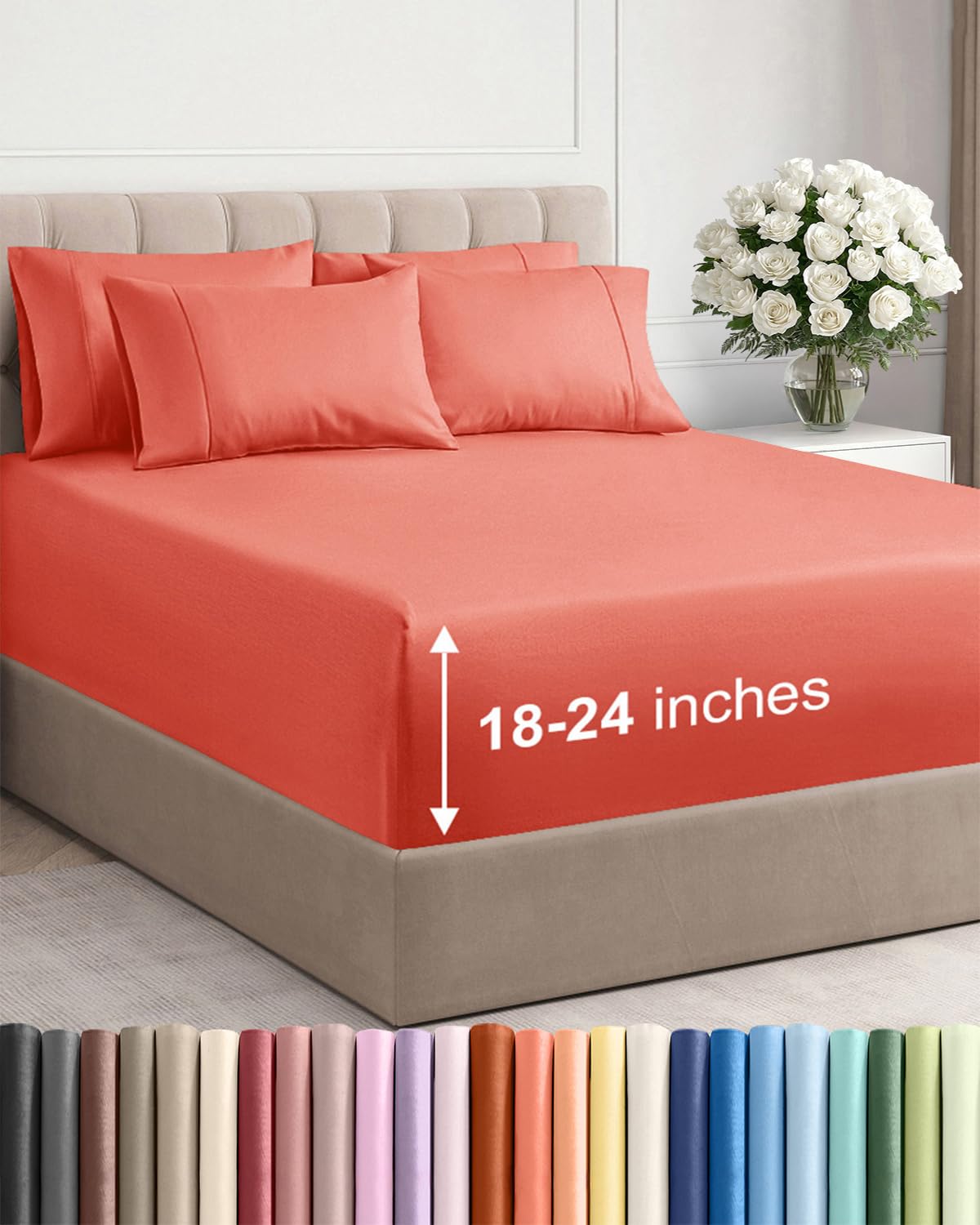 CGK Unlimited, Draps de poche extra profonds – Pochettes de 53,3 cm de profondeur - pokemaCGK Unlimited, Draps de poche extra profonds – Pochettes de 53,3 cm de profondeur
