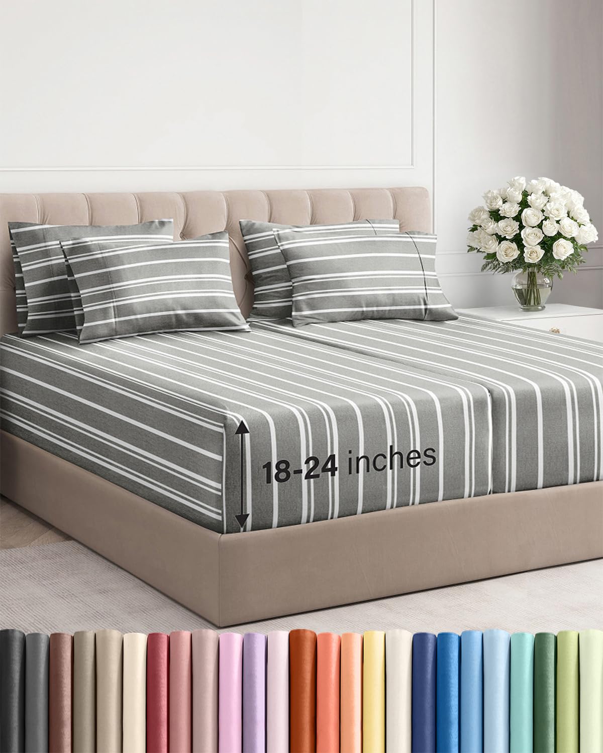 CGK Unlimited, Draps de poche extra profonds – Pochettes de 53,3 cm de profondeur - pokemaCGK Unlimited, Draps de poche extra profonds – Pochettes de 53,3 cm de profondeur
