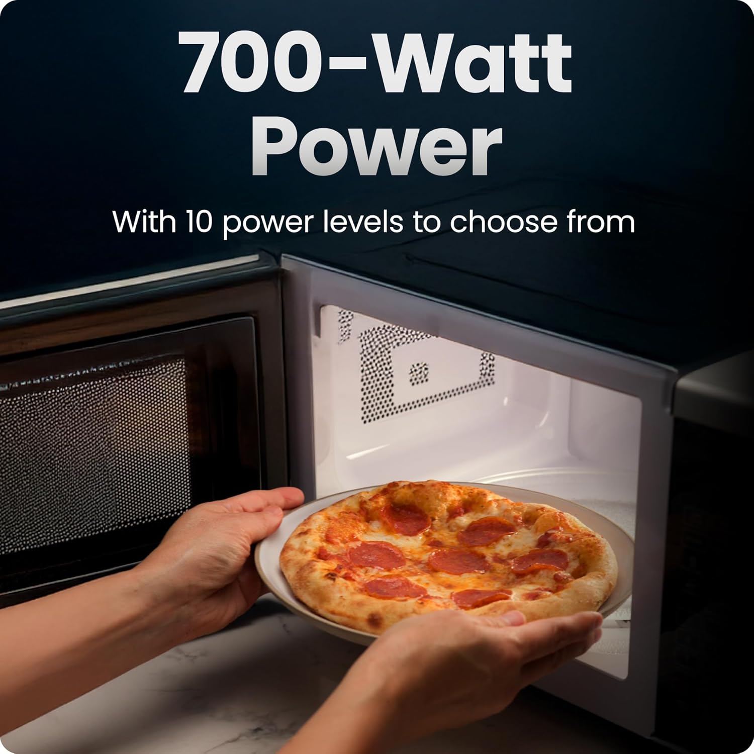 Chefman Countertop Microwave Oven 0.7 Cu. Ft., 700 Watts with 10 Power Levels, 6 Cooking Presets with One-Touch Express Cook, Eco Mode, Child Safety Lock, & Mute Button - Black - pokemaChefman Countertop Microwave Oven 0.7 Cu. Ft., 700 Watts with 10 Power Levels, 6 Cooking Presets with One-Touch Express Cook, Eco Mode, Child Safety Lock, & Mute Button - Black