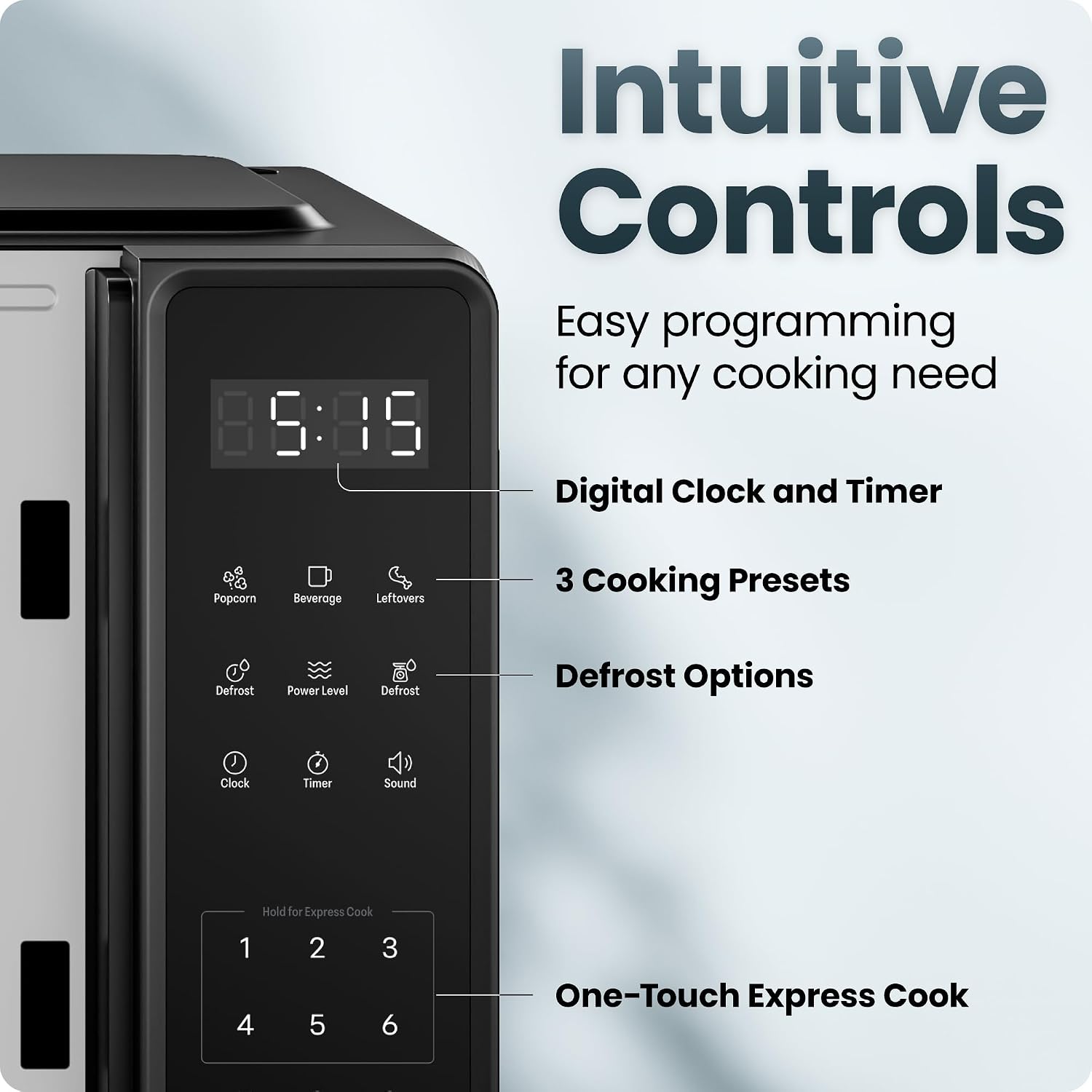 Chefman Countertop Microwave Oven 0.7 Cu. Ft., 700 Watts with 10 Power Levels, 6 Cooking Presets with One-Touch Express Cook, Eco Mode, Child Safety Lock, & Mute Button - Black - pokemaChefman Countertop Microwave Oven 0.7 Cu. Ft., 700 Watts with 10 Power Levels, 6 Cooking Presets with One-Touch Express Cook, Eco Mode, Child Safety Lock, & Mute Button - Black