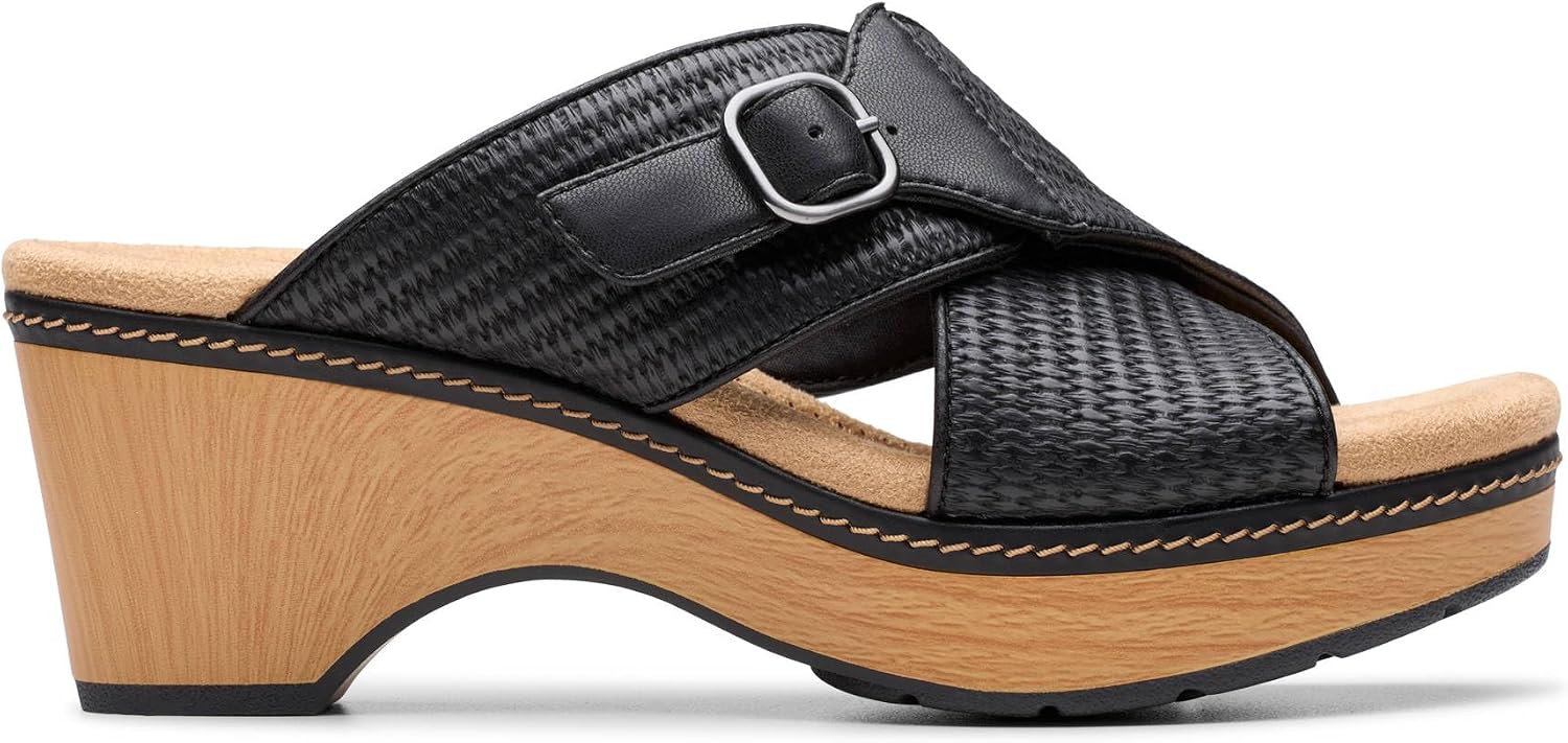 Clarks womens Seannah Nora Wedge Sandal - pokemaClarks womens Seannah Nora Wedge Sandal