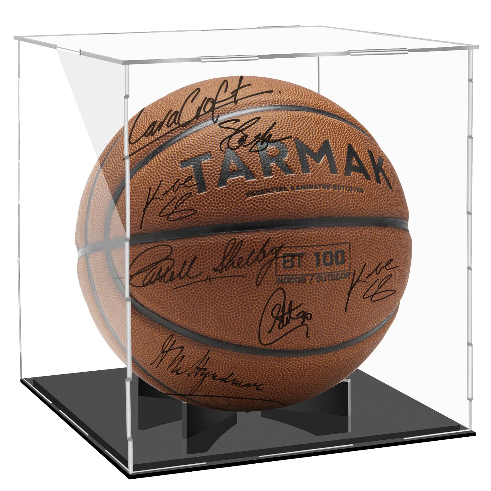 Clear Acrylic Basketball Display Case Full Size Basketball Case Display Large Basketball Ball Display Stand Showcase for Collectibles Sports Ball Soccer Memorabilia Box Basketball Holder Display - pokemaClear Acrylic Basketball Display Case Full Size Basketball Case Display Large Basketball Ball Display Stand Showcase for Collectibles Sports Ball Soccer Memorabilia Box Basketball Holder Display