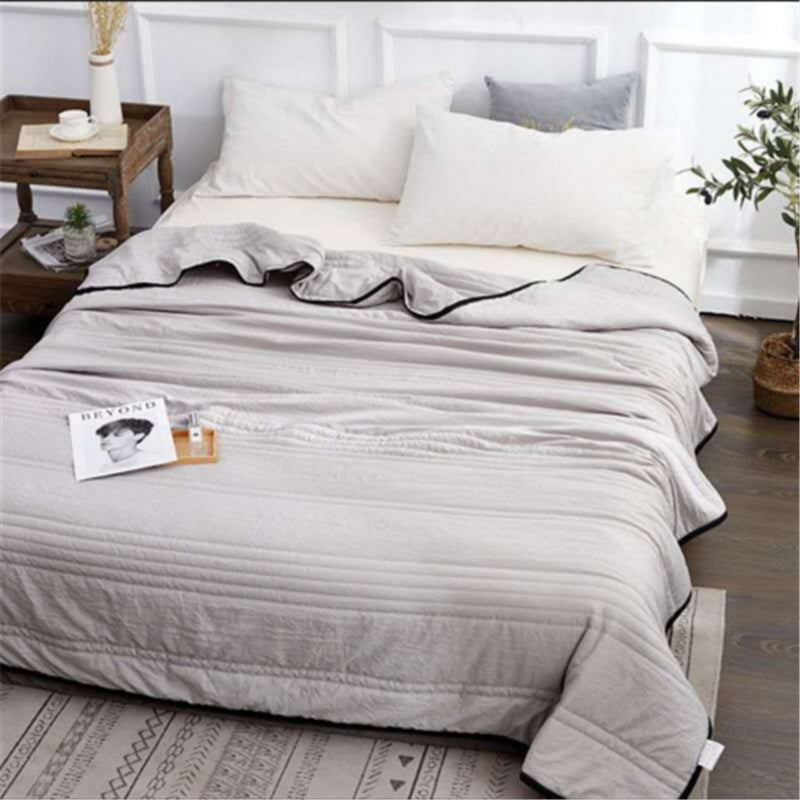 Cooling Blankets Pure Color Summer Quilt Plain Summer Cool Quilt Compressible Air-conditioning Quilt Quilt Blanket - pokema5e254b29cae4463cc8b7f7a23dde40f2