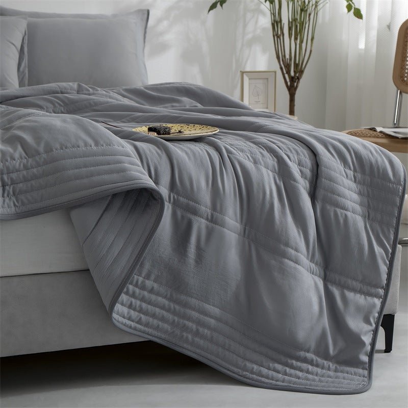 Cooling Blankets Pure Color Summer Quilt Plain Summer Cool Quilt Compressible Air-conditioning Quilt Quilt Blanket - pokemaa3841e87386bbff8983ee3be74759d17