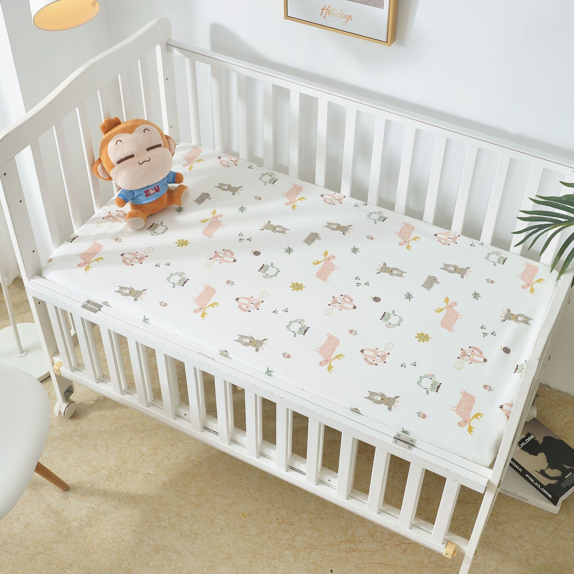 Cotton Crib Bed Sheet Urine-Proof Waterproof Breathable Bed Sheet Non-Slip Bed Cover - pokemaf8903b414c11c91fe7c4890c43cddcbb