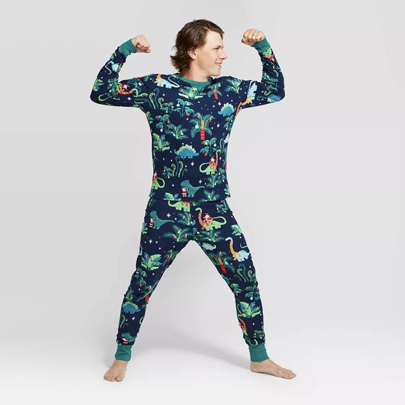 Cotton Printing Family With Dog European And American Parent-child Pajamas - pokema8760a3bd9aef4234f6892b3594f31f9b