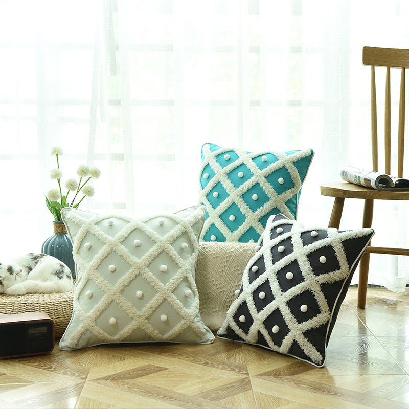 Creative Home Ball Pillow Tufted Moroccan Pillow Elegant Cushion Pillow Case - pokema3579b289380605f9a94730f6e5bc9aef
