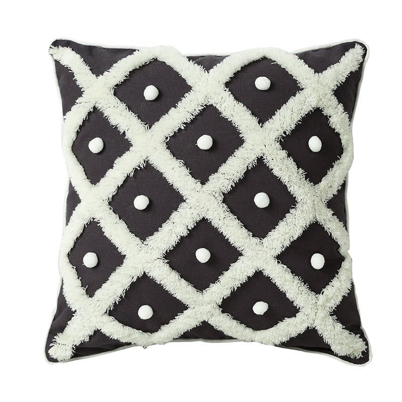 Creative Home Ball Pillow Tufted Moroccan Pillow Elegant Cushion Pillow Case - pokema750278715e4ae12666966d0ffca1d6c7