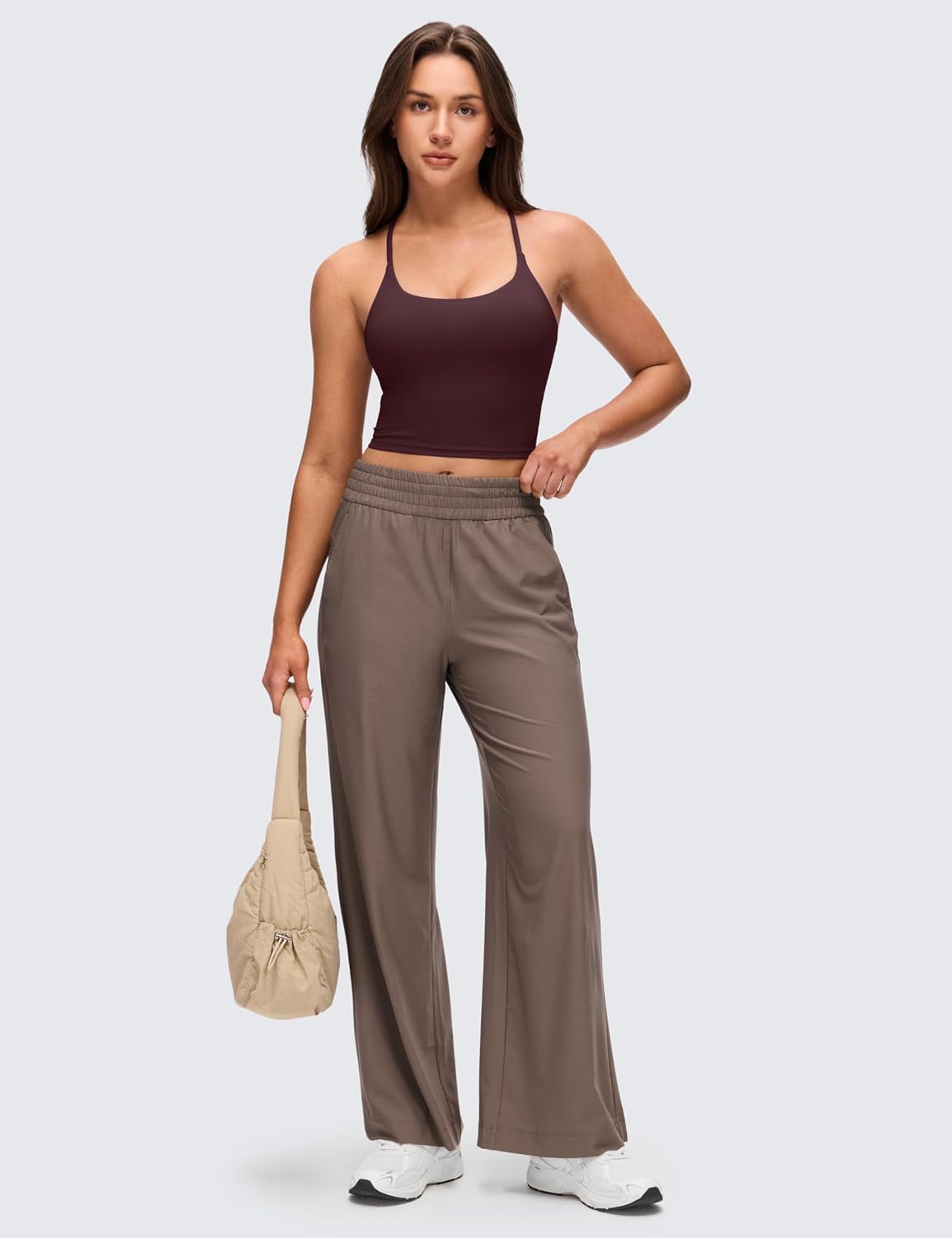 CRZ YOGA Butterluxe Twist Back Crop Tank Tops | Light Support, Removable Pads, Yoga, Extremely Soft, Cut-Out Crossback, Adjustable Straps, Longline Sports Bras for Women - pokemaCRZ YOGA Butterluxe Twist Back Crop Tank Tops | Light Support, Removable Pads, Yoga, Extremely Soft, Cut-Out Crossback, Adjustable Straps, Longline Sports Bras for Women