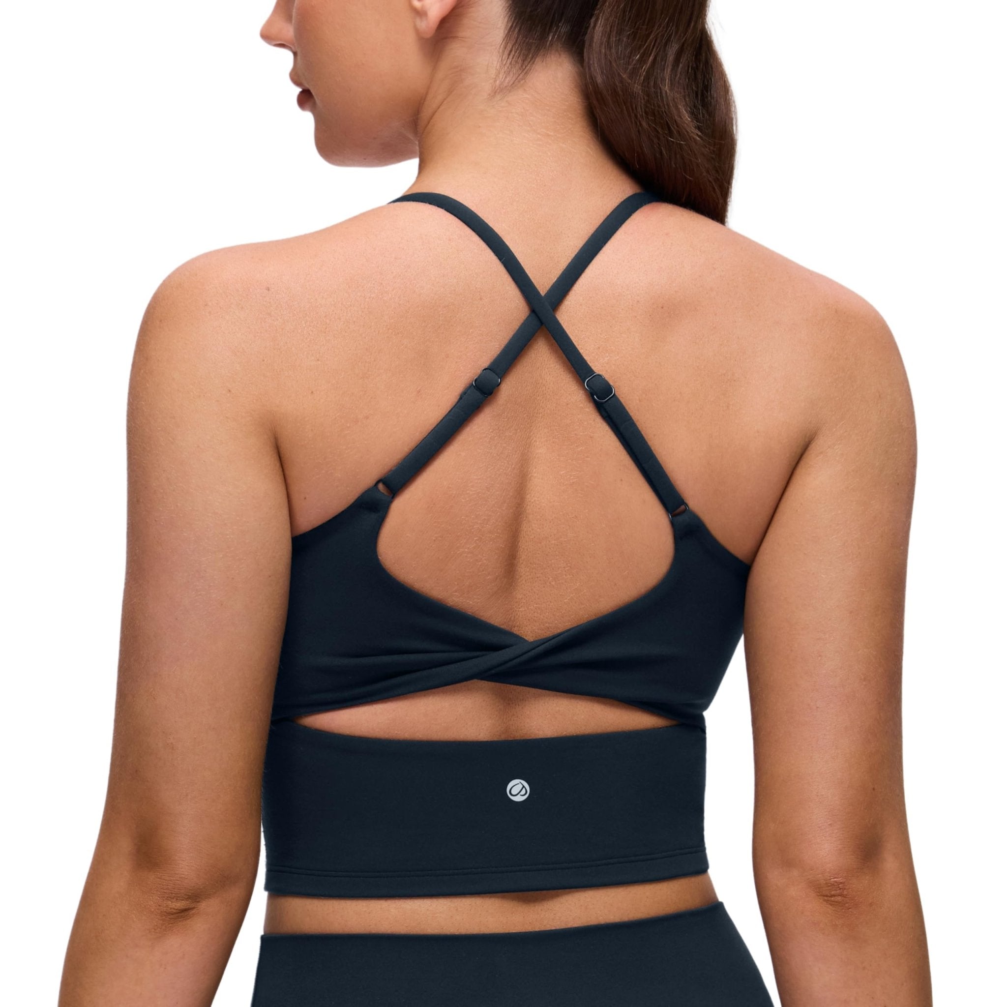 CRZ YOGA Butterluxe Twist Back Crop Tank Tops | Light Support, Removable Pads, Yoga, Extremely Soft, Cut-Out Crossback, Adjustable Straps, Longline Sports Bras for Women - pokemaCRZ YOGA Butterluxe Twist Back Crop Tank Tops | Light Support, Removable Pads, Yoga, Extremely Soft, Cut-Out Crossback, Adjustable Straps, Longline Sports Bras for Women