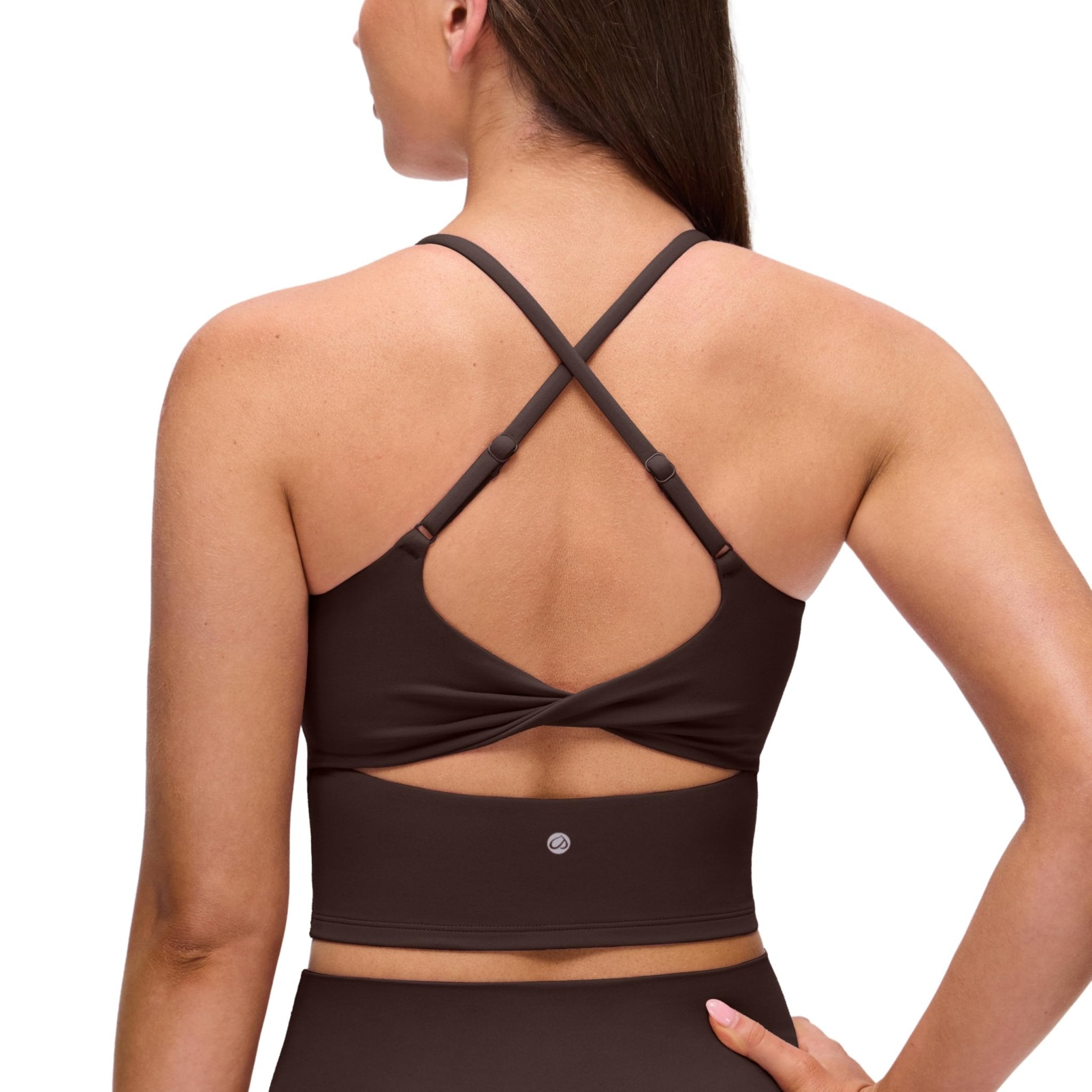 CRZ YOGA Butterluxe Twist Back Crop Tank Tops | Light Support, Removable Pads, Yoga, Extremely Soft, Cut-Out Crossback, Adjustable Straps, Longline Sports Bras for Women - pokemaCRZ YOGA Butterluxe Twist Back Crop Tank Tops | Light Support, Removable Pads, Yoga, Extremely Soft, Cut-Out Crossback, Adjustable Straps, Longline Sports Bras for Women