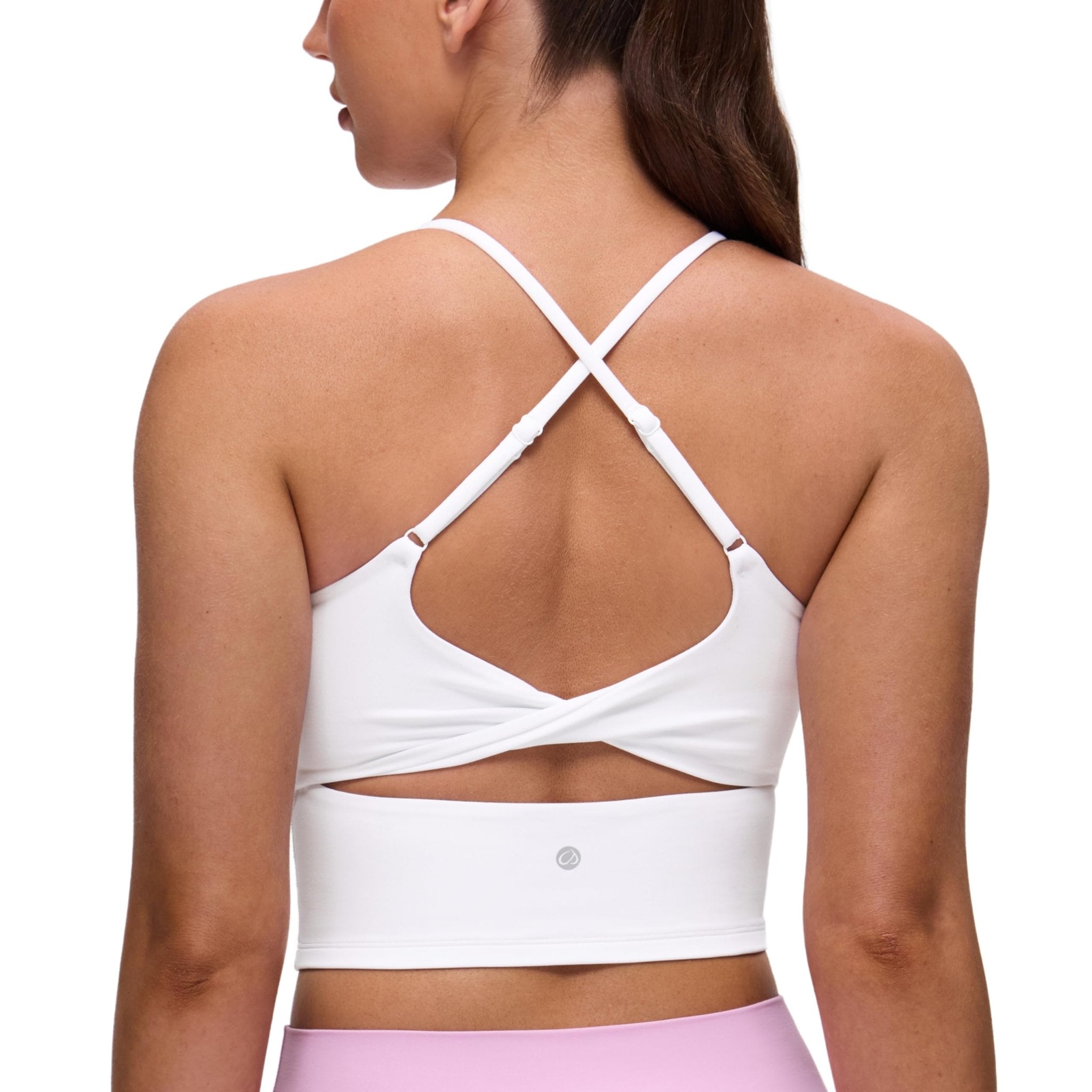 CRZ YOGA Butterluxe Twist Back Crop Tank Tops | Light Support, Removable Pads, Yoga, Extremely Soft, Cut-Out Crossback, Adjustable Straps, Longline Sports Bras for Women - pokemaCRZ YOGA Butterluxe Twist Back Crop Tank Tops | Light Support, Removable Pads, Yoga, Extremely Soft, Cut-Out Crossback, Adjustable Straps, Longline Sports Bras for Women