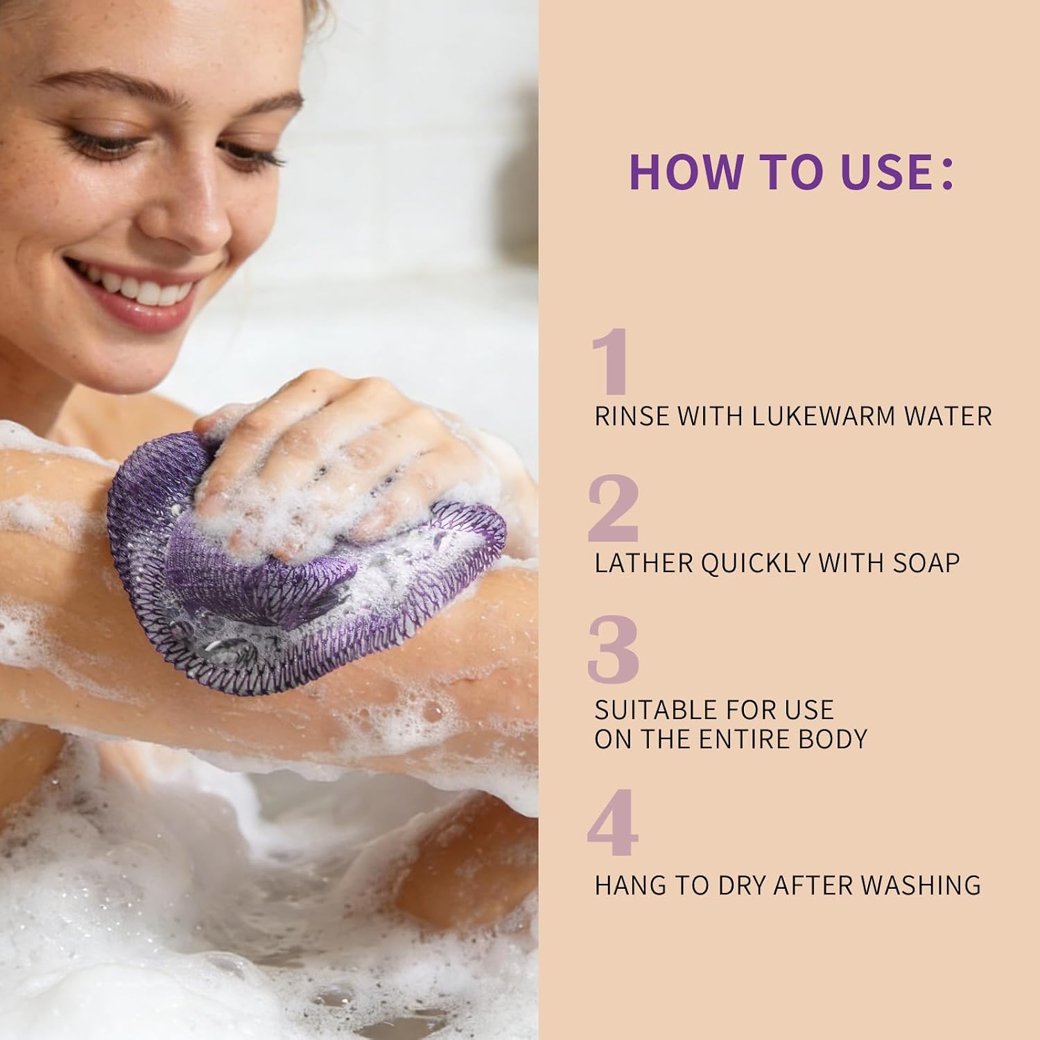 CZZXI 3-Pack African Net Sponge, Back Exfoliating Body Scrubber | Authentic African Net Sponge – Gentle Cleansing & Exfoliation for Back, Body, Men & Women. - pokemaCZZXI 3-Pack African Net Sponge, Back Exfoliating Body Scrubber | Authentic African Net Sponge – Gentle Cleansing & Exfoliation for Back, Body, Men & Women.