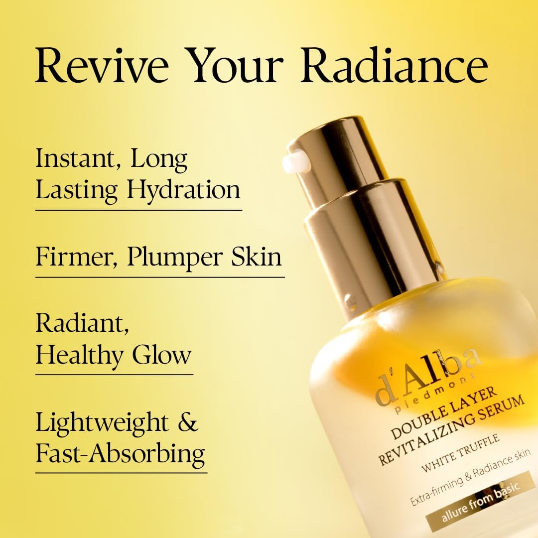d'alba Piedmont Italian White Truffle Double Layer Revitalizing Serum, 100hr Hydration Serum with Hyaluronic Acid and Centella Asiatica, Skin Firming and Tightening, glow and long-lasting moisture, Korean Skincare (50ml) - pokemad'alba Piedmont Italian White Truffle Double Layer Revitalizing Serum, 100hr Hydration Serum with Hyaluronic Acid and Centella Asiatica, Skin Firming and Tightening, glow and long-lasting moisture, Korean Skincare (50ml)