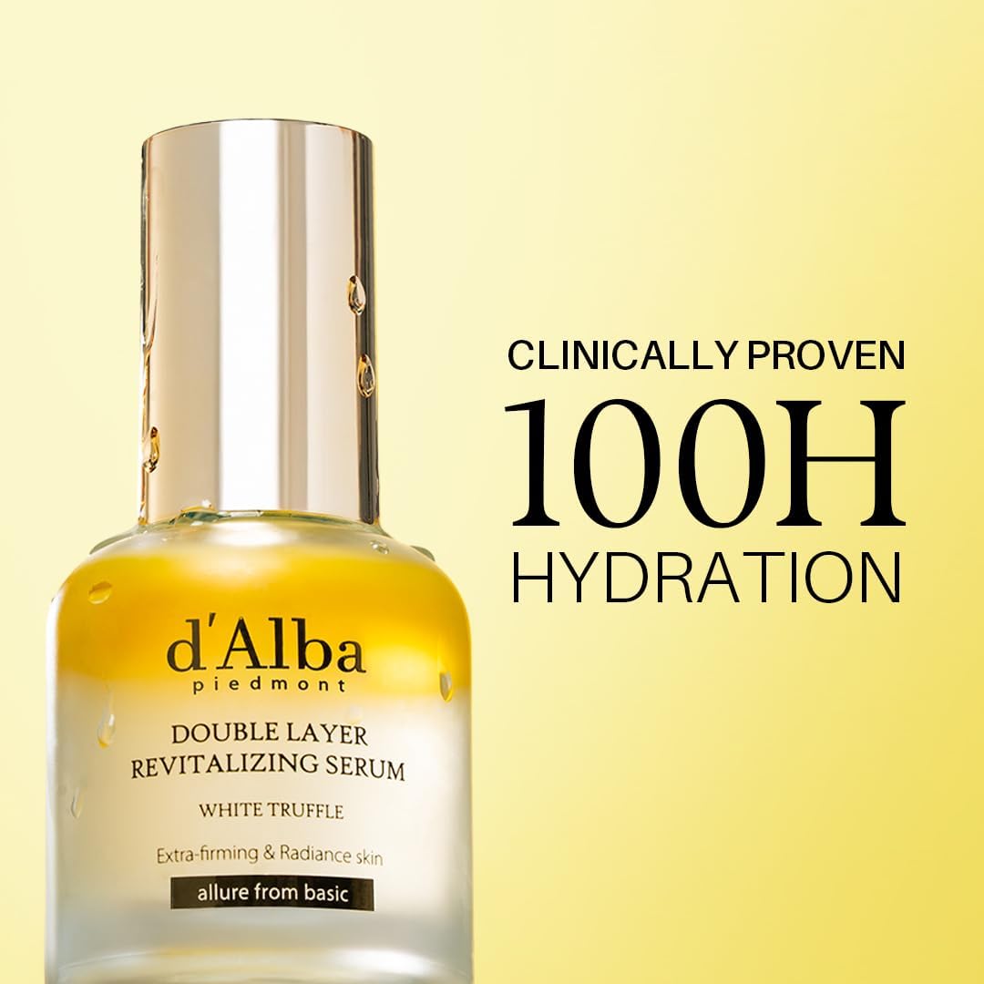 d'alba Piedmont Italian White Truffle Double Layer Revitalizing Serum, 100hr Hydration Serum with Hyaluronic Acid and Centella Asiatica, Skin Firming and Tightening, glow and long-lasting moisture, Korean Skincare (50ml) - pokemad'alba Piedmont Italian White Truffle Double Layer Revitalizing Serum, 100hr Hydration Serum with Hyaluronic Acid and Centella Asiatica, Skin Firming and Tightening, glow and long-lasting moisture, Korean Skincare (50ml)